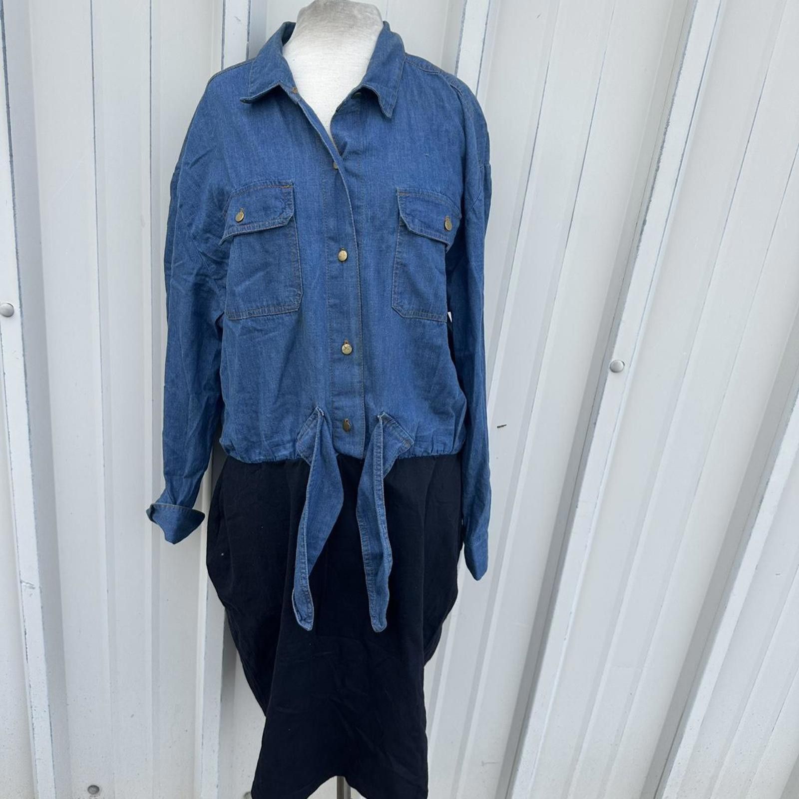 Other Y2K vintage denim dress xl Size XL / US 12-14 / IT 48-50 - 1 Thumbnail