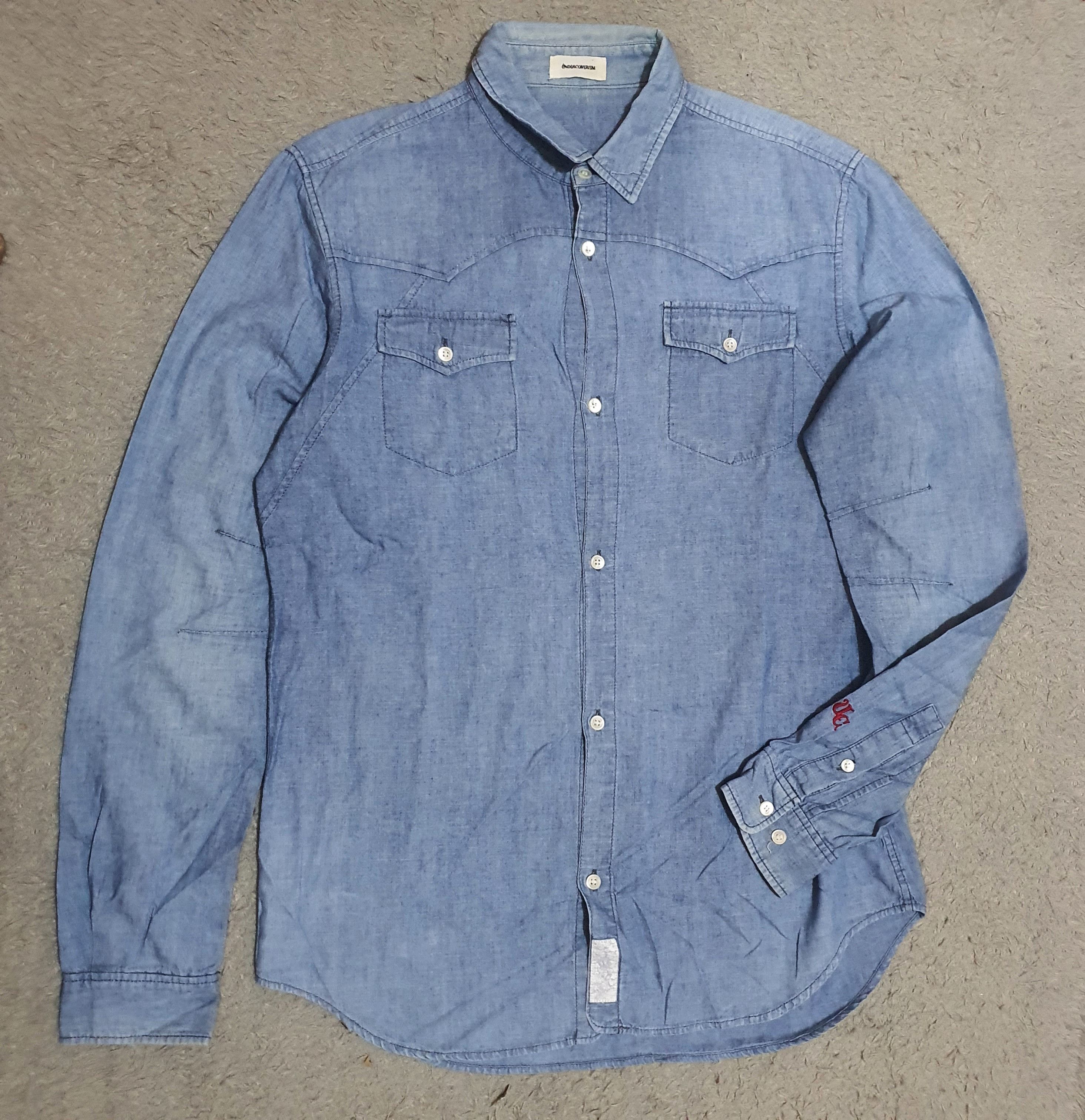 Undercover Undercoverism aw11 logo embroidered western chambray shirt Size US M / EU 48-50 / 2 - 7 Thumbnail