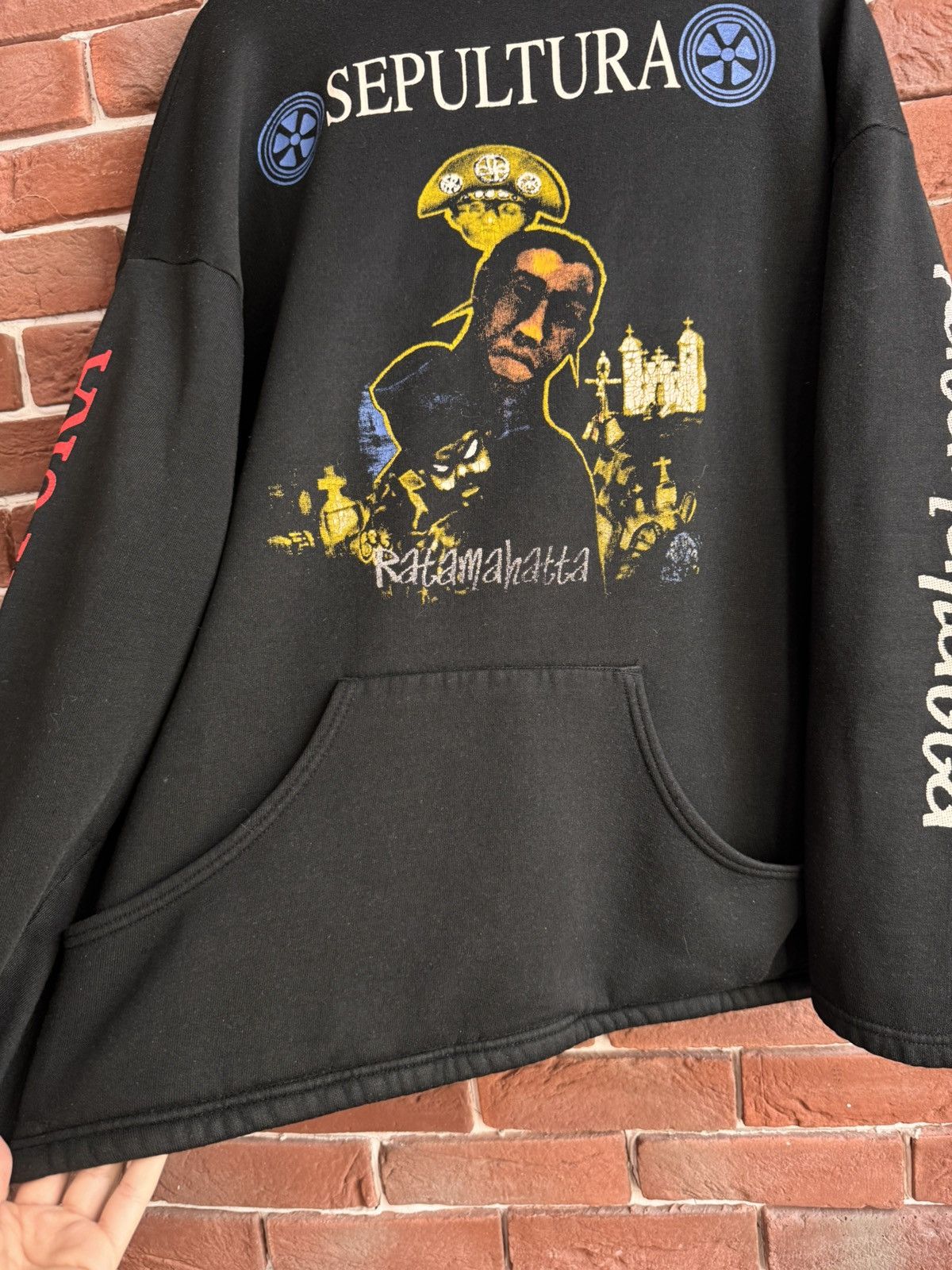 Band Tees Rare 1996 Sepultura Roots Metal Band Hoodie 90s Grail XL Size US XL / EU 56 / 4 - 4 Thumbnail