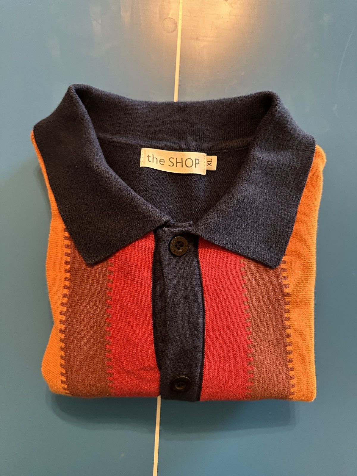 Vintage Vintage Knit Polo Sweater Size US XL / EU 56 / 4 - 2 Thumbnail