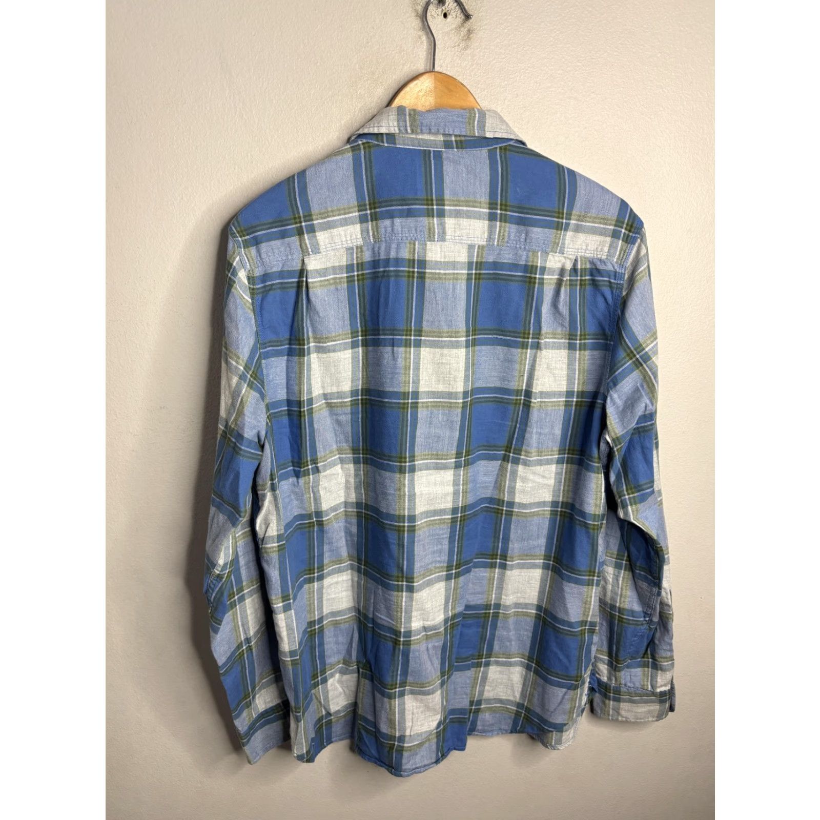 Lucky Brand Lucky Brand Shirt Mens Large Blue Green Plaid Classic Fit Button Front Casual Size US L / EU 52-54 / 3 - 5 Thumbnail
