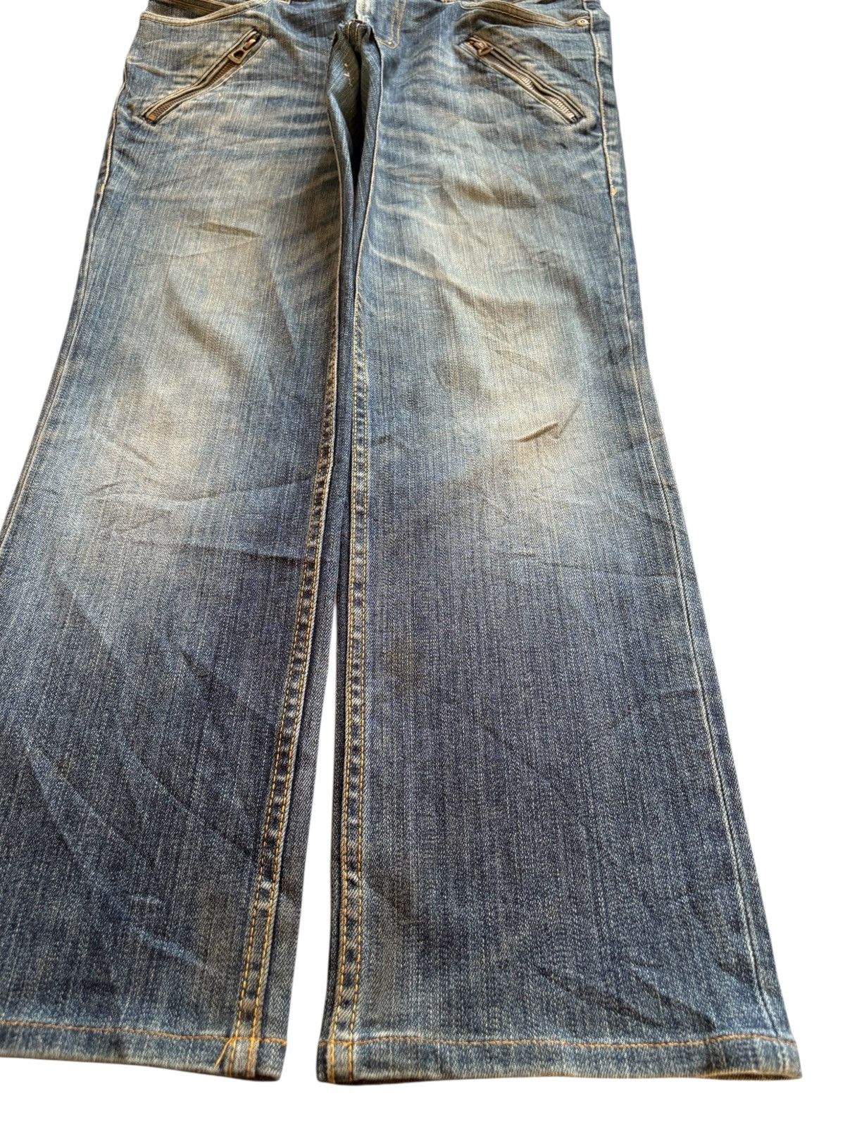 Designer × Japanese Brand Vintage Monsieur Nicole Tactical Mud Wash Distress Rip Jean Size US 31 - 7 Thumbnail