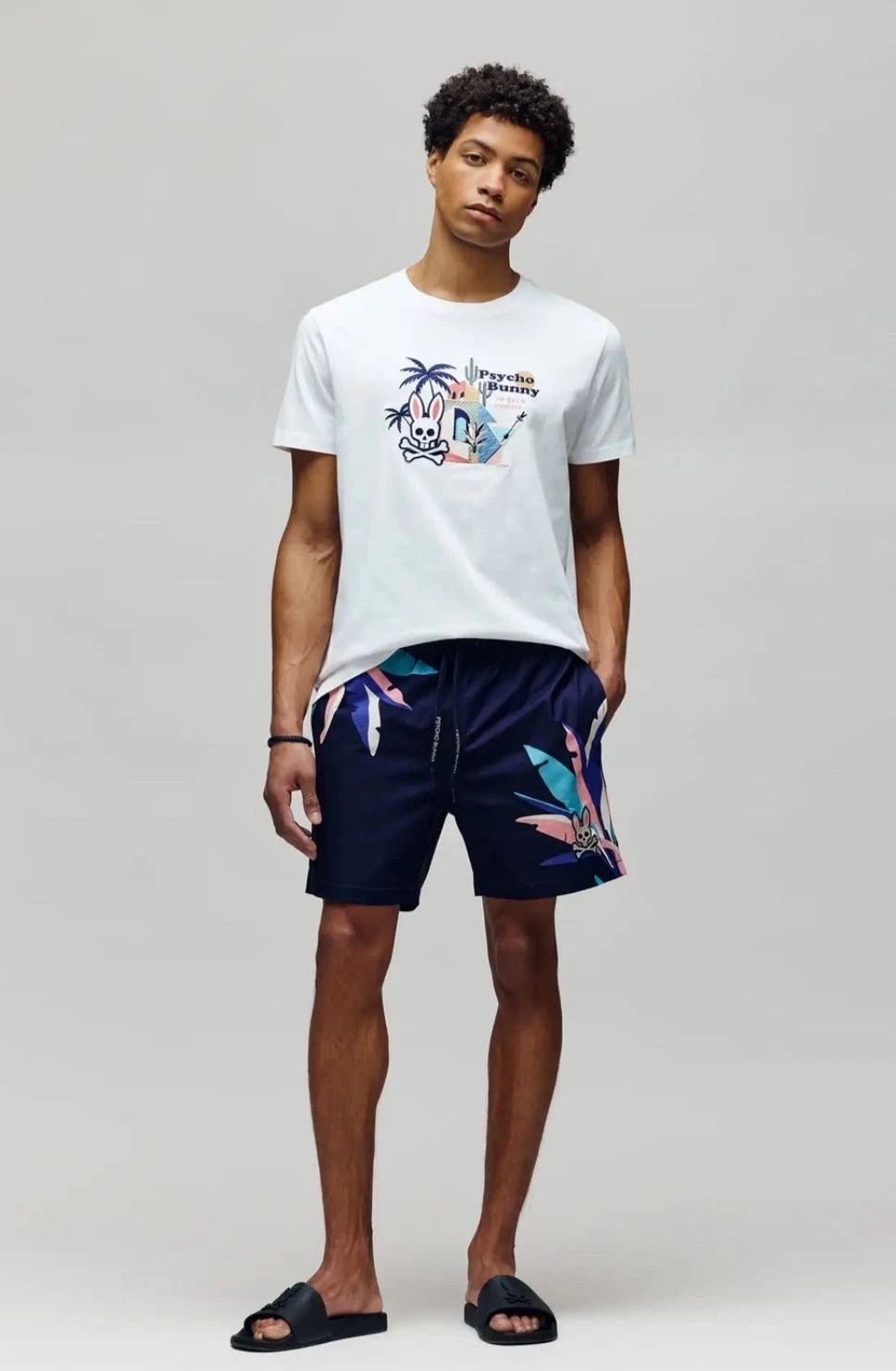Psycho Bunny Mens Shane Swim Trunk 100% AUTHENTIC SZ M Size US 34 / EU 50 - 8 Thumbnail