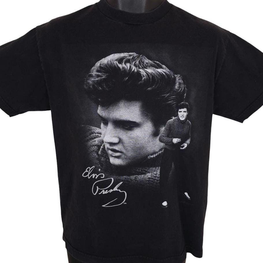 Vintage Vintage Elvis Presley T Shirt Mens Size Medium Black Y2K Size US M / EU 48-50 / 2 - 1 Thumbnail