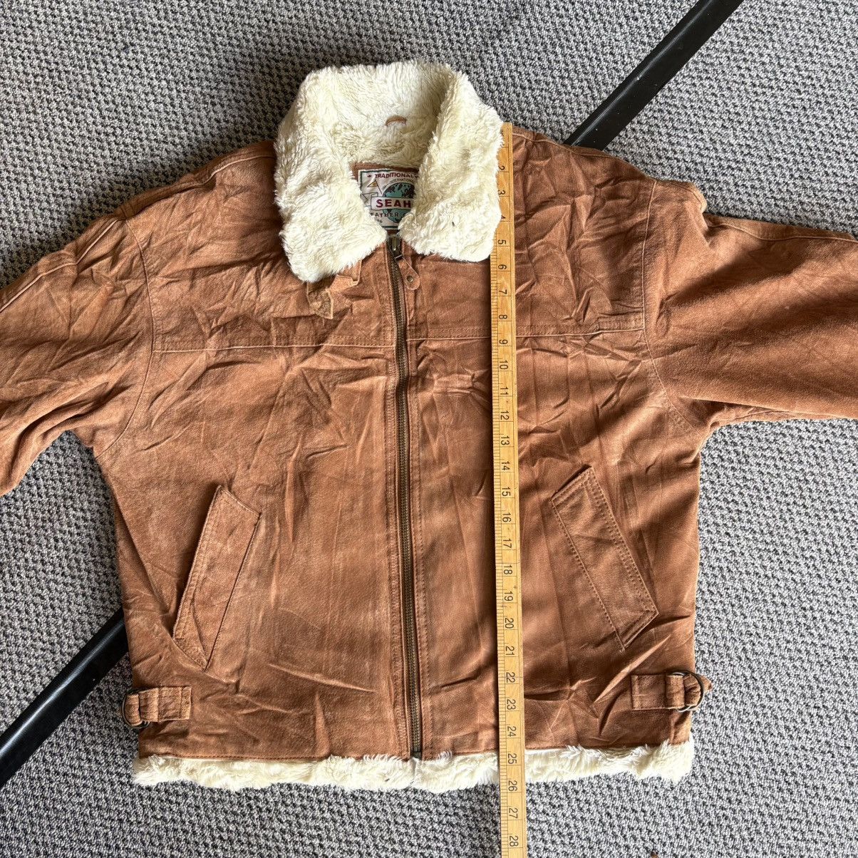 Genuine Leather Vintage Seahop Detroit Suede Leather Work Jacket Size L Size US L / EU 52-54 / 3 - 16 Thumbnail