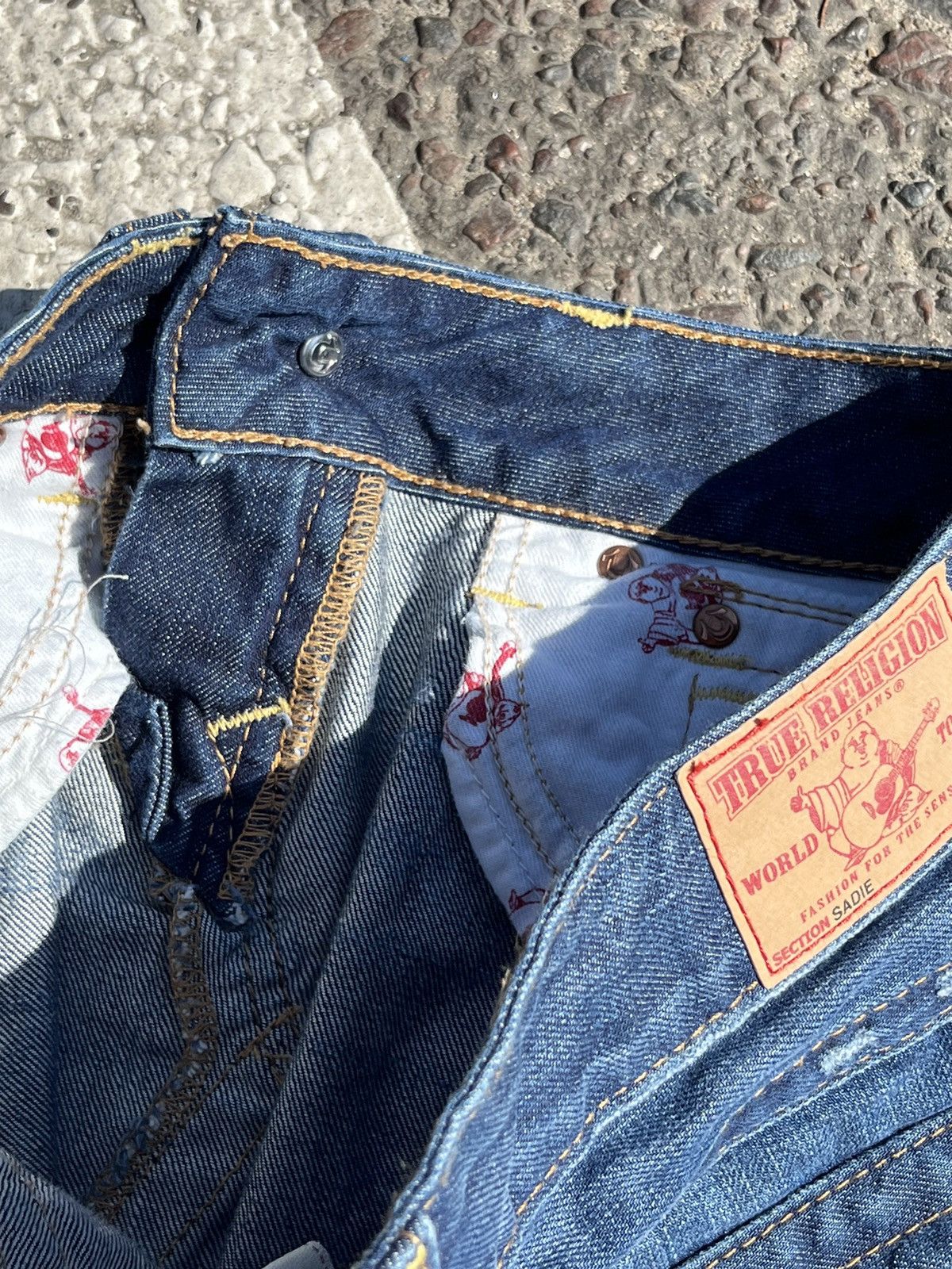 True Religion Vintage True Religion Skirt Jeans Size XXS / US 00 / IT 34 - 13 Thumbnail