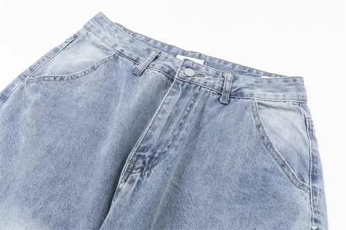 Handmade × Japanese Brand × Jean Men's hiphop pocket embroidery washed straight jeans y2k y2k Size US 32 / EU 48 - 3 Thumbnail