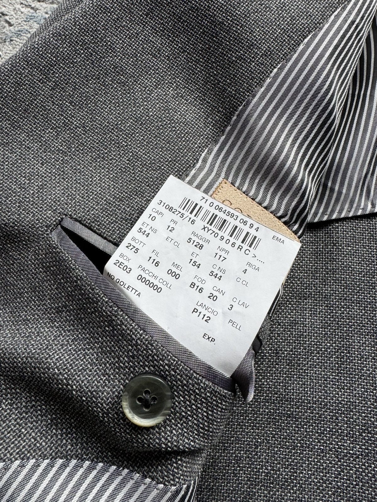 Corneliani Corneliani Gray Extrafine Wool blazer Jacket Size 54 R Size 54R - 7 Thumbnail