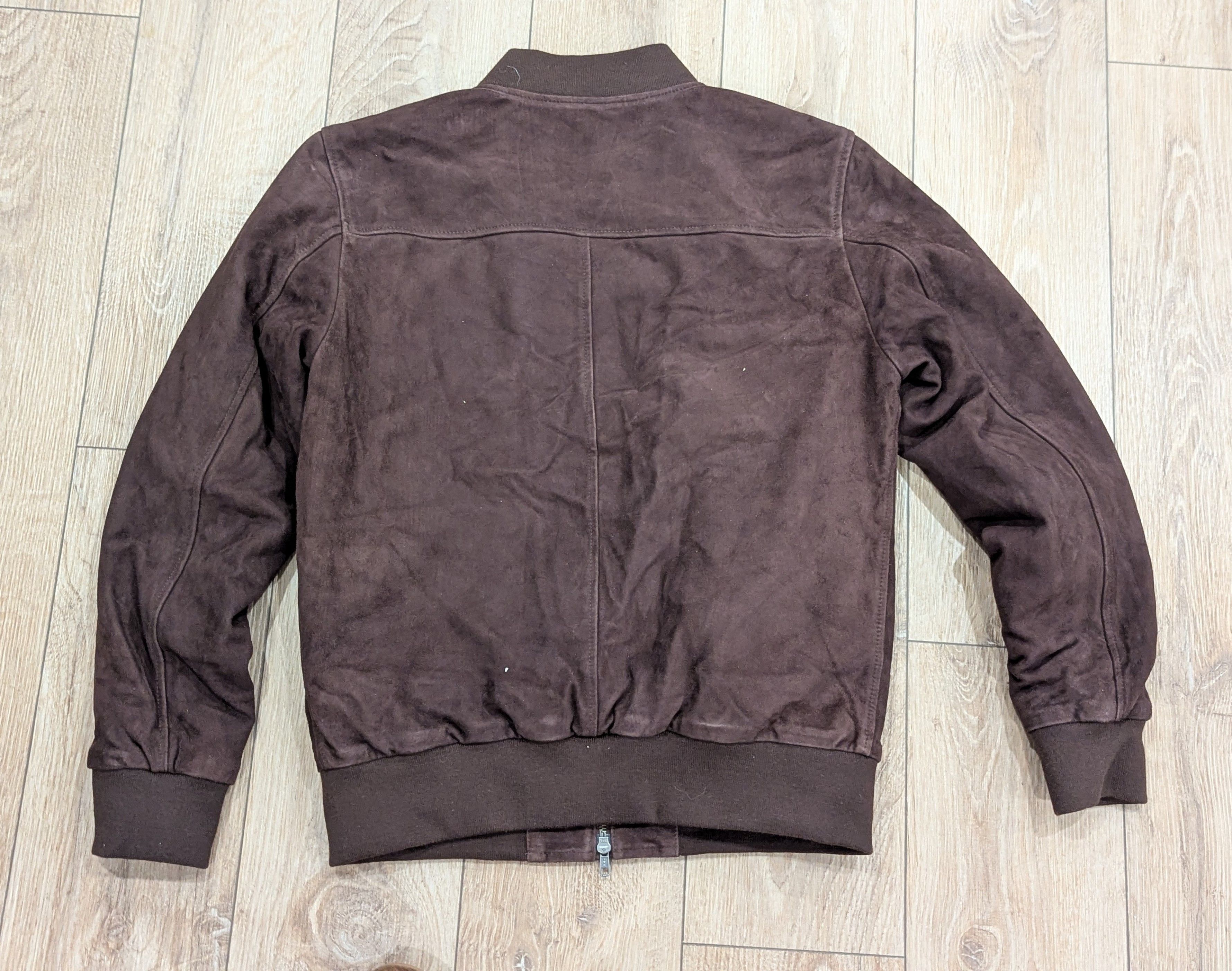 Slate & Stone Slate & Stone Suede Bomber Jacket Chocolate Brown XL Size US XL / EU 56 / 4 - 5 Thumbnail