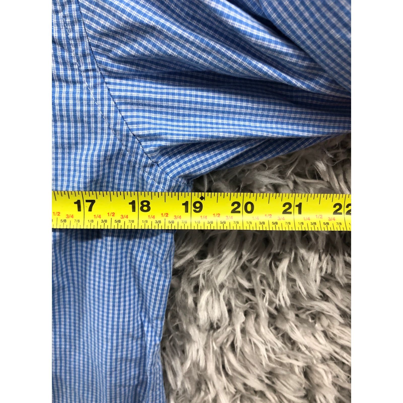Izod IZOD Shirt Blue Plaid Long Sleeve Button-Down Collar Mens Small Casual, Business, Travel Size US S / EU 44-46 / 1 - 4 Thumbnail