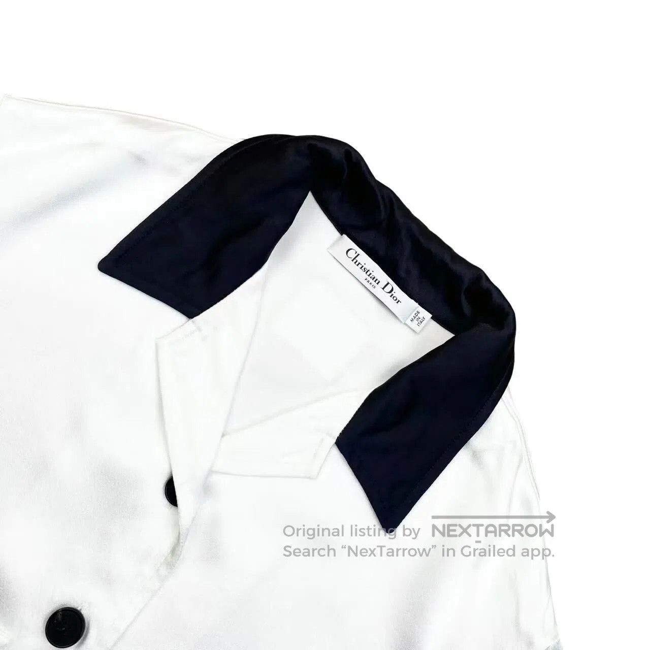 Dior Dior Logo color-blocked short-sleeved shirt on the back| Size S / US 4 / IT 40 - 3 Thumbnail
