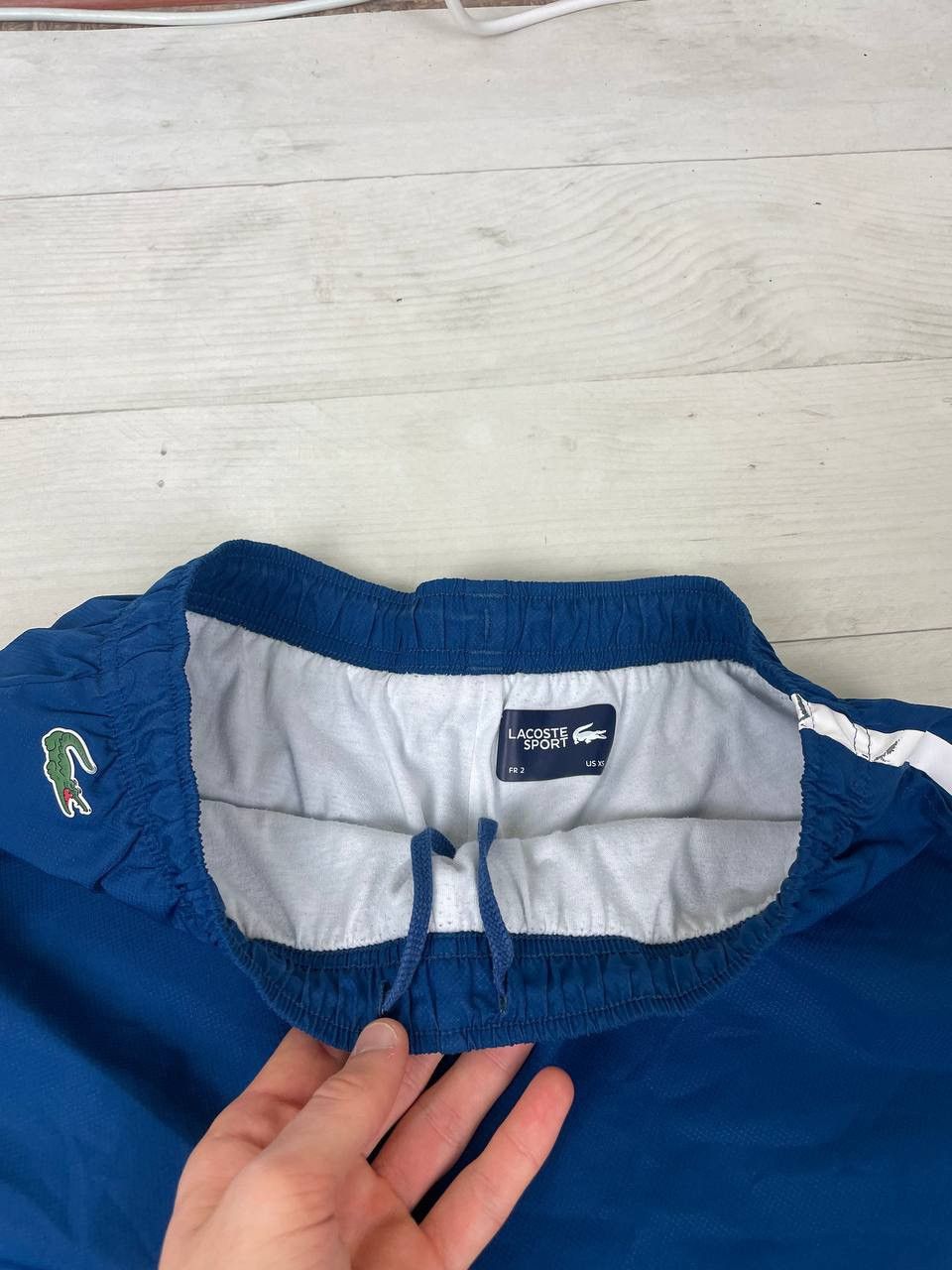 Lacoste Lacoste Nylon Track Pants Logo Striped Blue Y2K Size US 28 / EU 44 - 15 Thumbnail