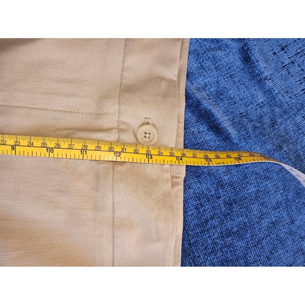 Michael Kors Michael Kors Miranda Khaki Pants Mid Rise Ankle Stretch Cot Size 42" / US 20 - 4 Thumbnail