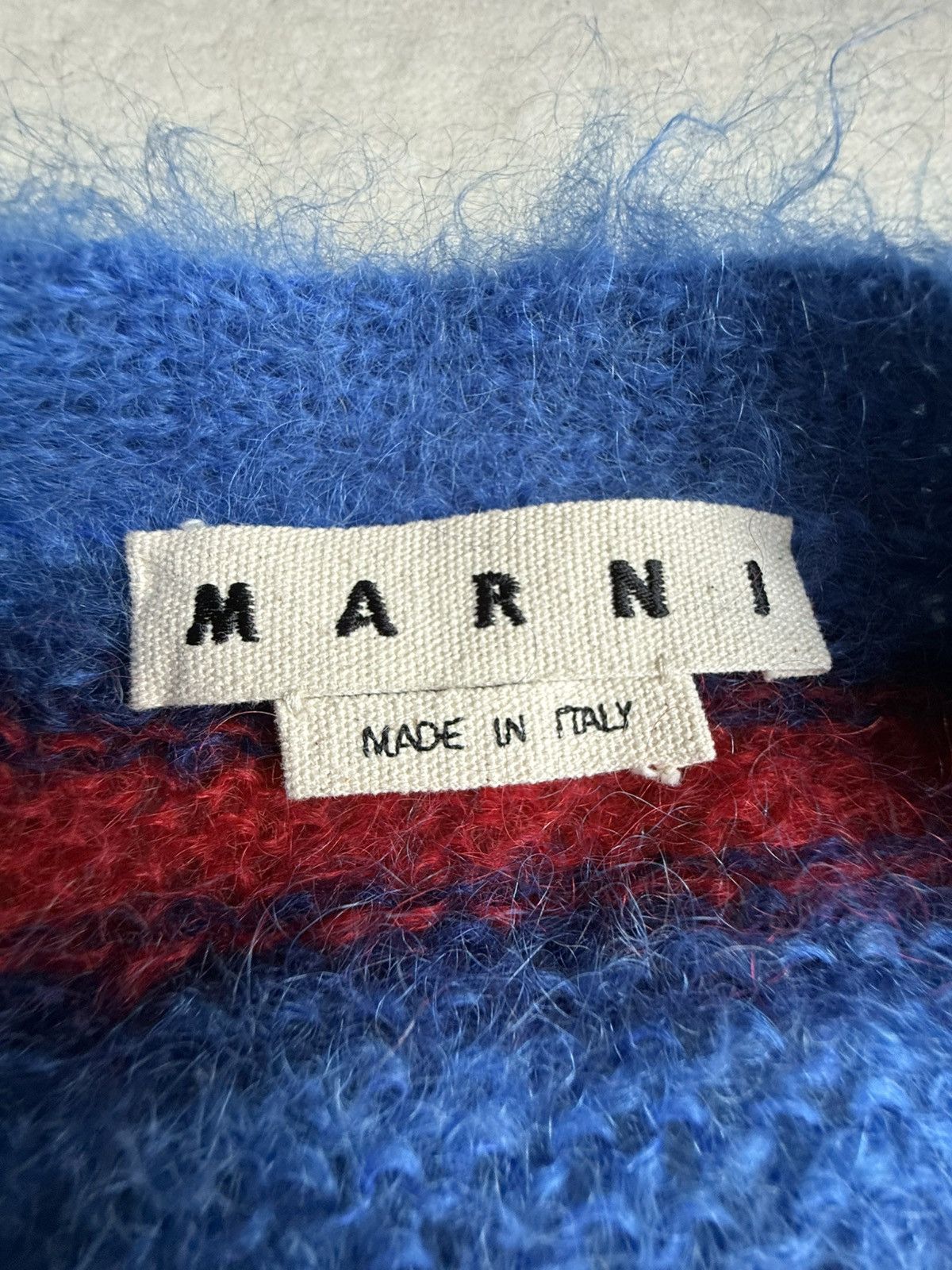 Marni FW19 Marni most wanted blue red cardigan Harry Styles M XL Size US M / EU 48-50 / 2 - 19 Thumbnail