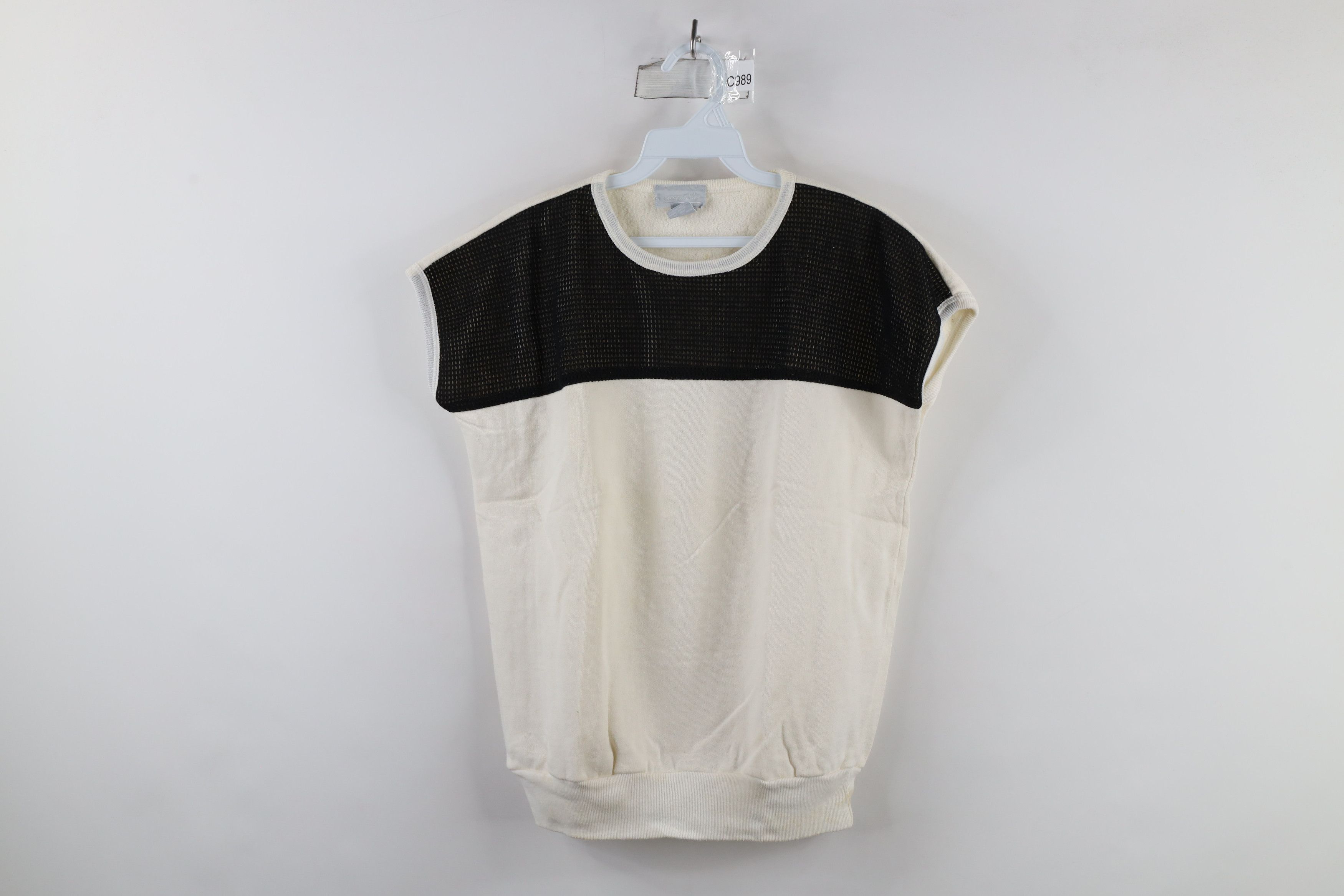 Vintage Vintage 90s Streetwear Mesh Sleeveless Sweatshirt Vest Size M / US 6-8 / IT 42-44 - 1 Thumbnail