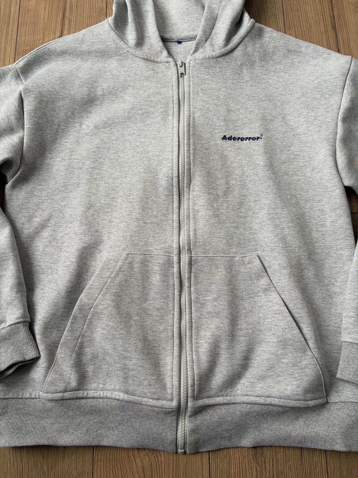 Ader Error Adder Error Gray Zip Heavy Hoodie Size US L / EU 52-54 / 3 - 6 Thumbnail