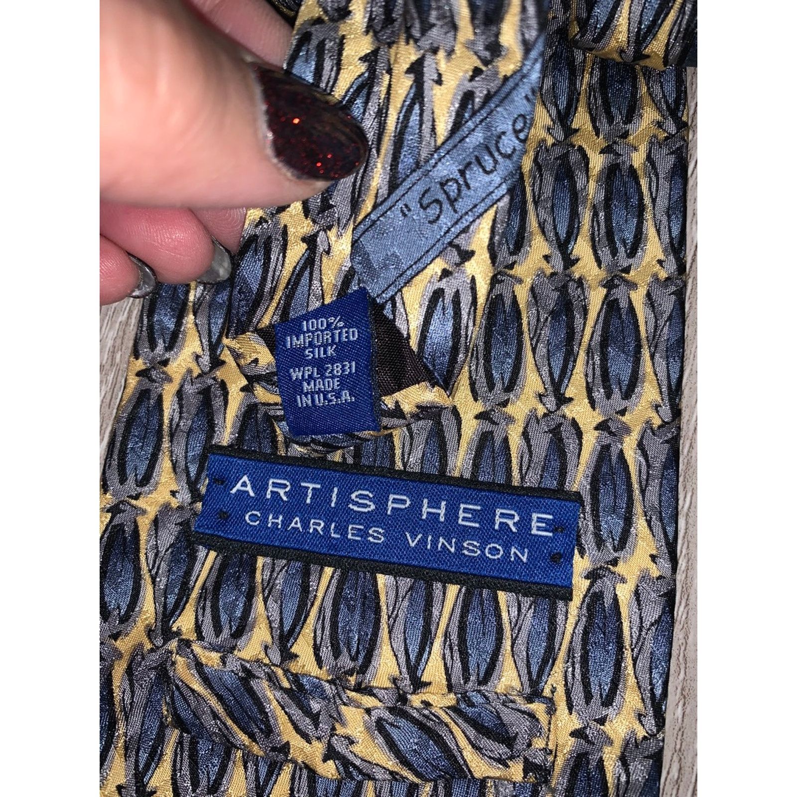 The Unbranded Brand 5 Piece Designer Silk Necktie Set Geometric Multicolor Size ONE SIZE - 4 Thumbnail