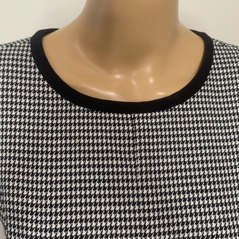 Designer ANNE KLEIN Houndstooth Formal Small Dress Fit & Flare Luxe 2 Size XS / US 0-2 / IT 36-38 - 5 Thumbnail
