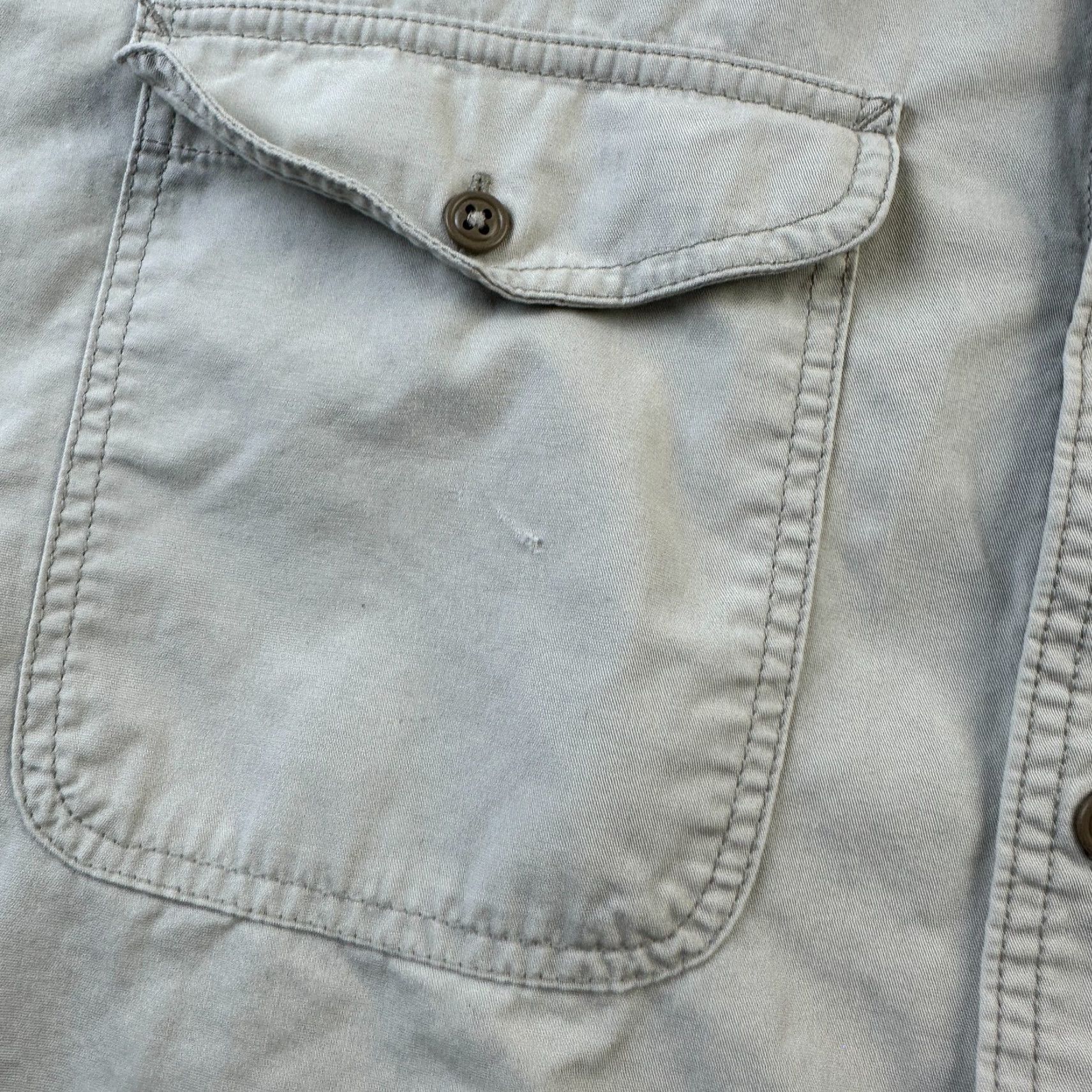 Polo Ralph Lauren VINTAGE CC Filson Shirt Mens Large Beige Tan Safari Utility Outdoors Size US XXL / EU 58 / 5 - 5 Thumbnail