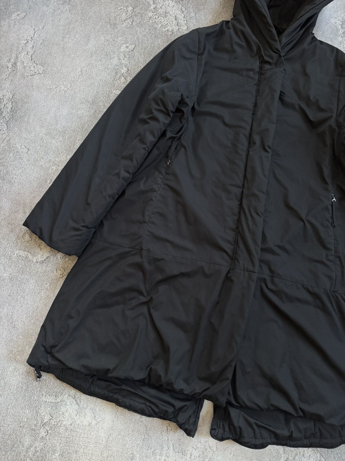OSKA Oska 1size black jacket hooded coat zip avantgarde relaxed Size S / US 4 / IT 40 - 9 Thumbnail