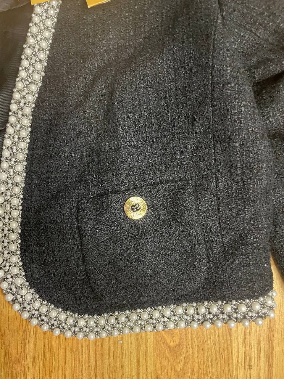 Sandro SANDRO Cropped Tweed Jacket Size M / US 6-8 / IT 42-44 - 4 Thumbnail