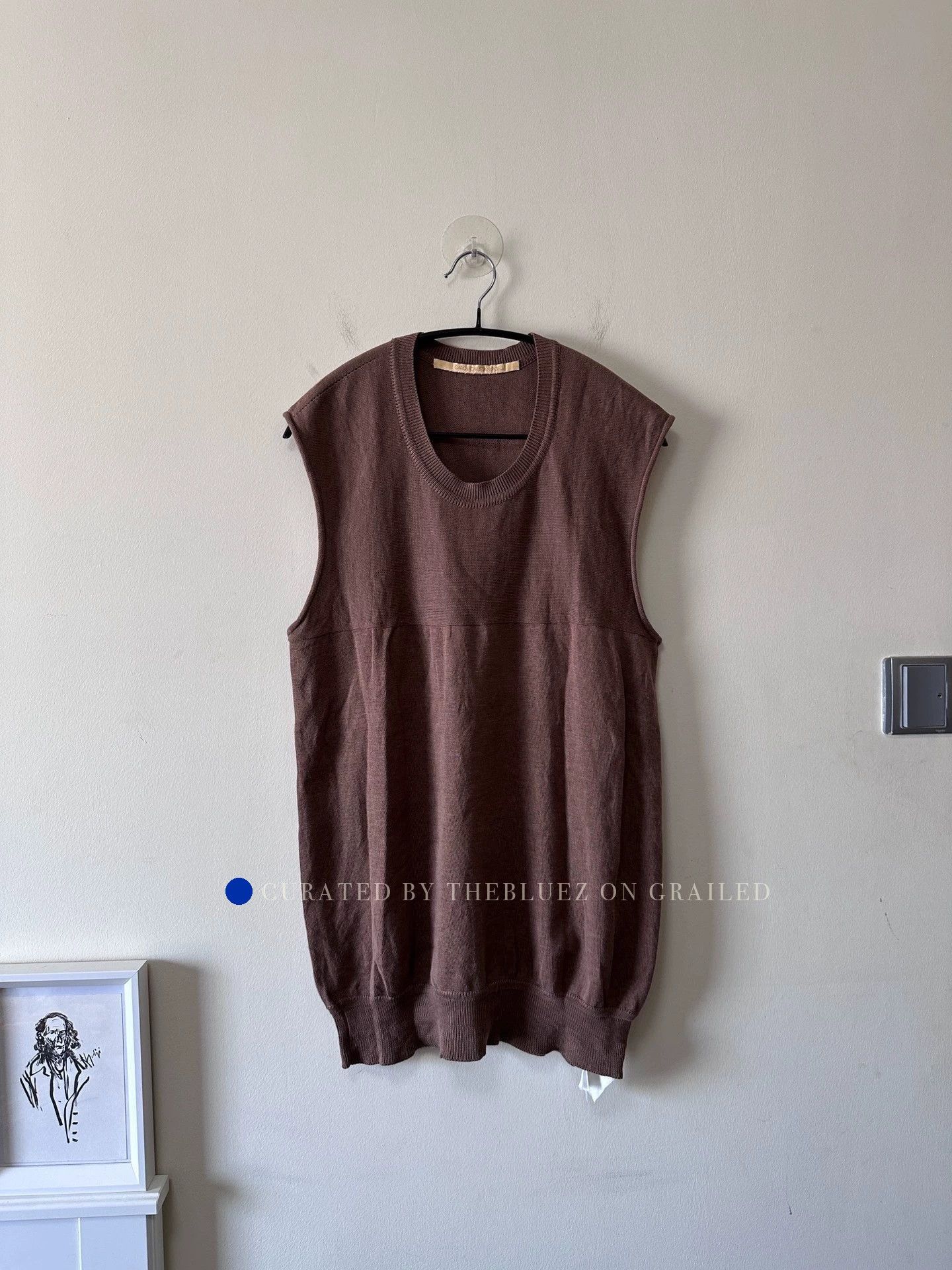 Carol Christian Poell Rare Archive Brown Sleeveless Vest Size US M / EU 48-50 / 2 - 1 Thumbnail