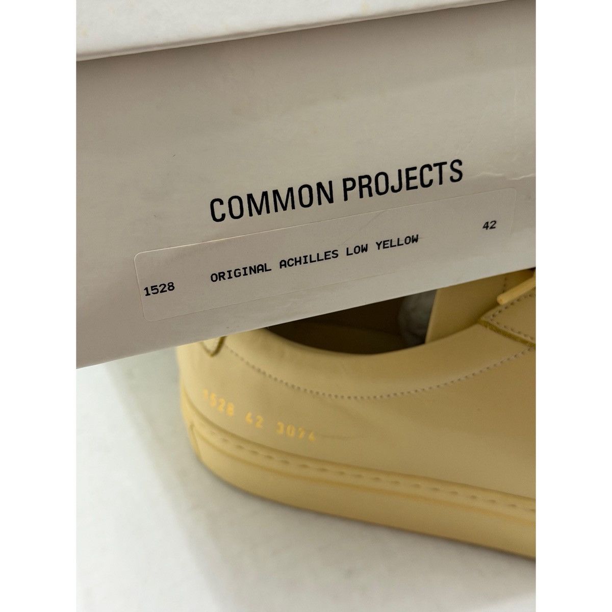Common Projects COMMON PROJECTS YELLOW ORIGINAL LOW ACHILLES SNEAKERS Size US 9 / EU 42 - 16 Thumbnail