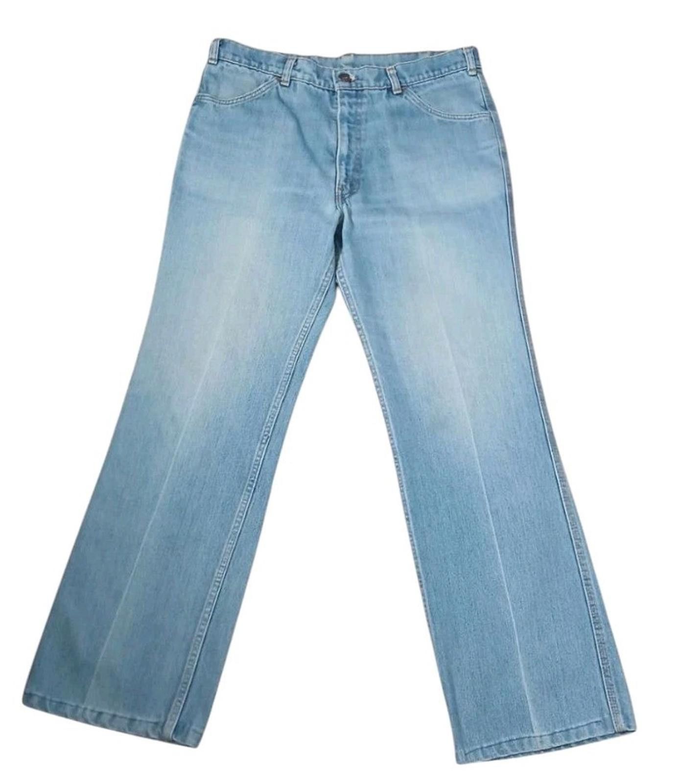 Levi's 70's Levis Fresh Produce Orange Tab Flare Jeans Men's 32x30 Size US 34 / EU 50 - 2 Thumbnail