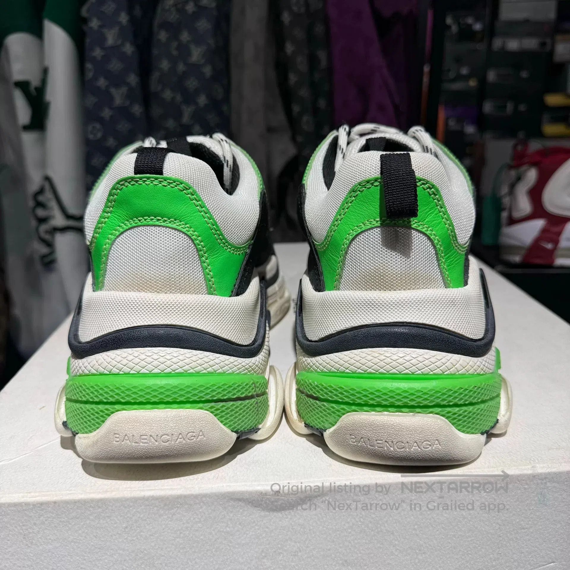 Balenciaga Balenciaga Triple S Green Distressed Size 42. Size US 9 / EU 42 - 7 Thumbnail