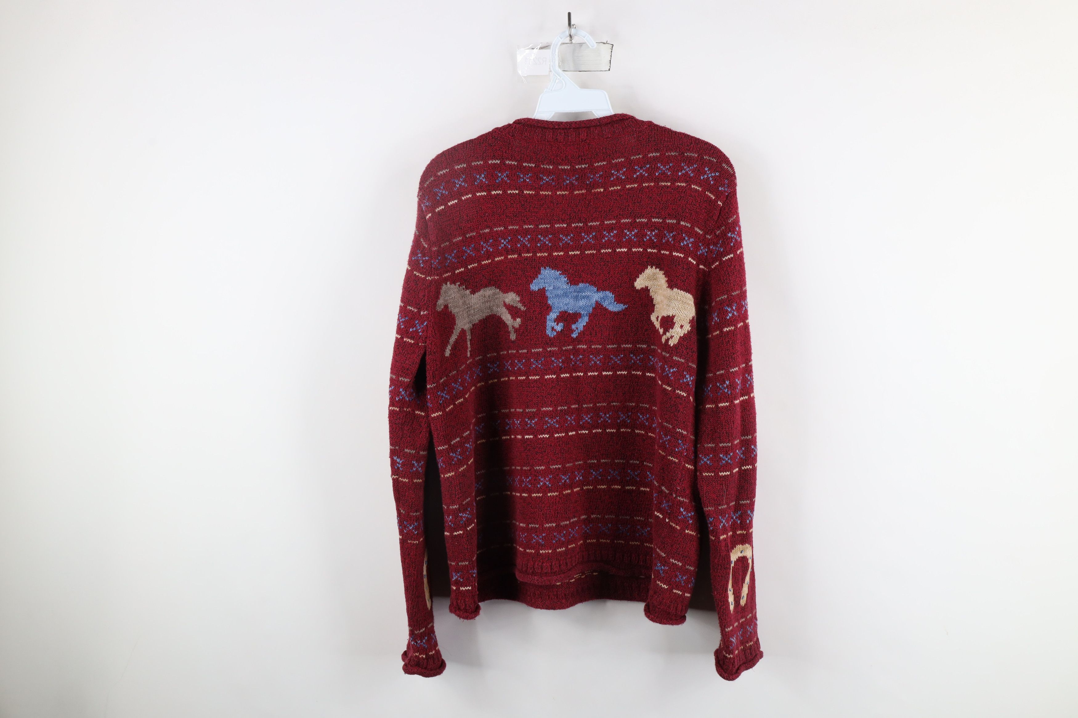 Vintage Vintage 90s Streetwear All Over Print Marled Knit Sweater Size M / US 6-8 / IT 42-44 - 10 Thumbnail