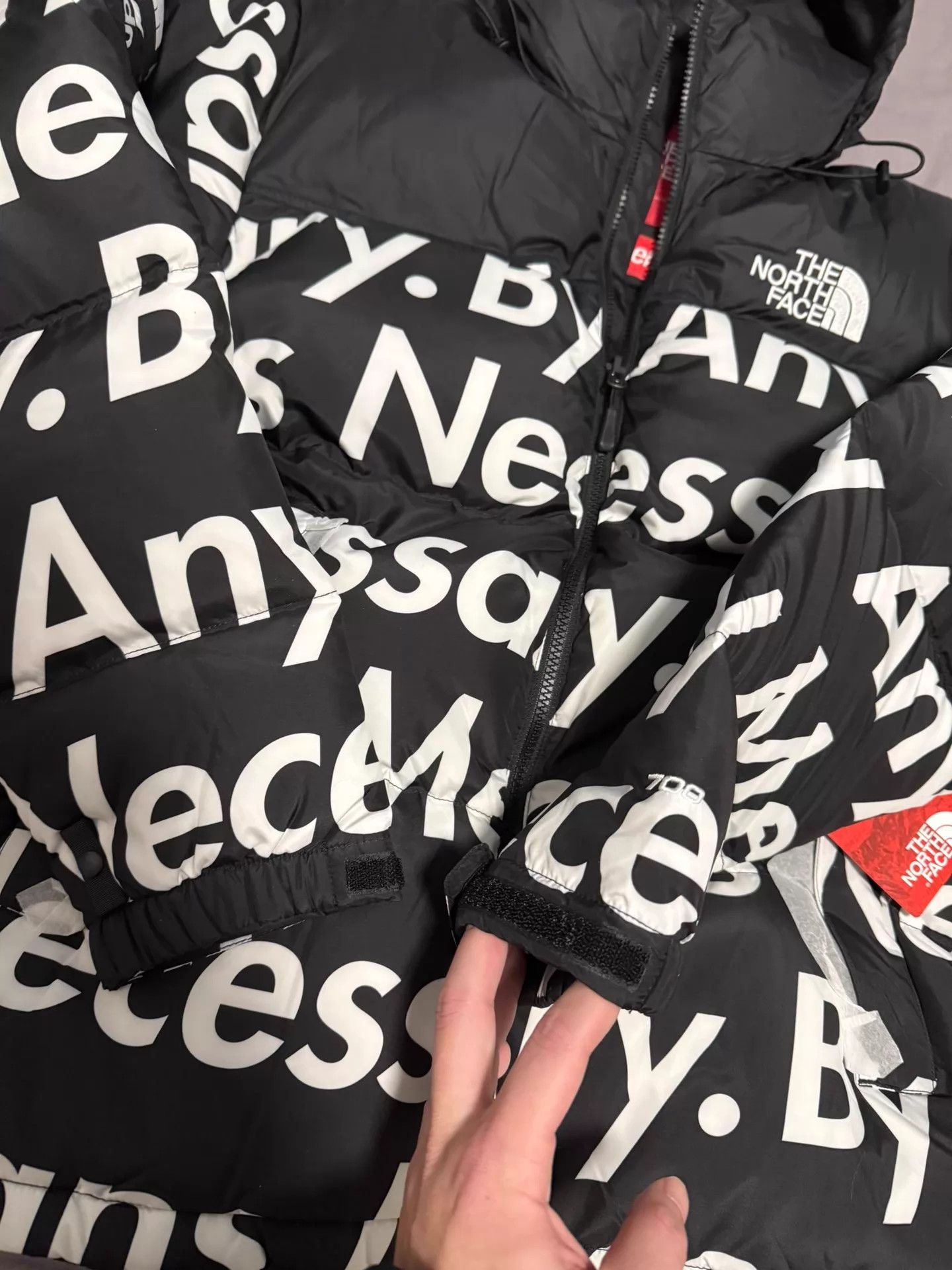 Supreme Supreme down jacket black M new rare reversed sleeve tag Size US M / EU 48-50 / 2 - 6 Thumbnail