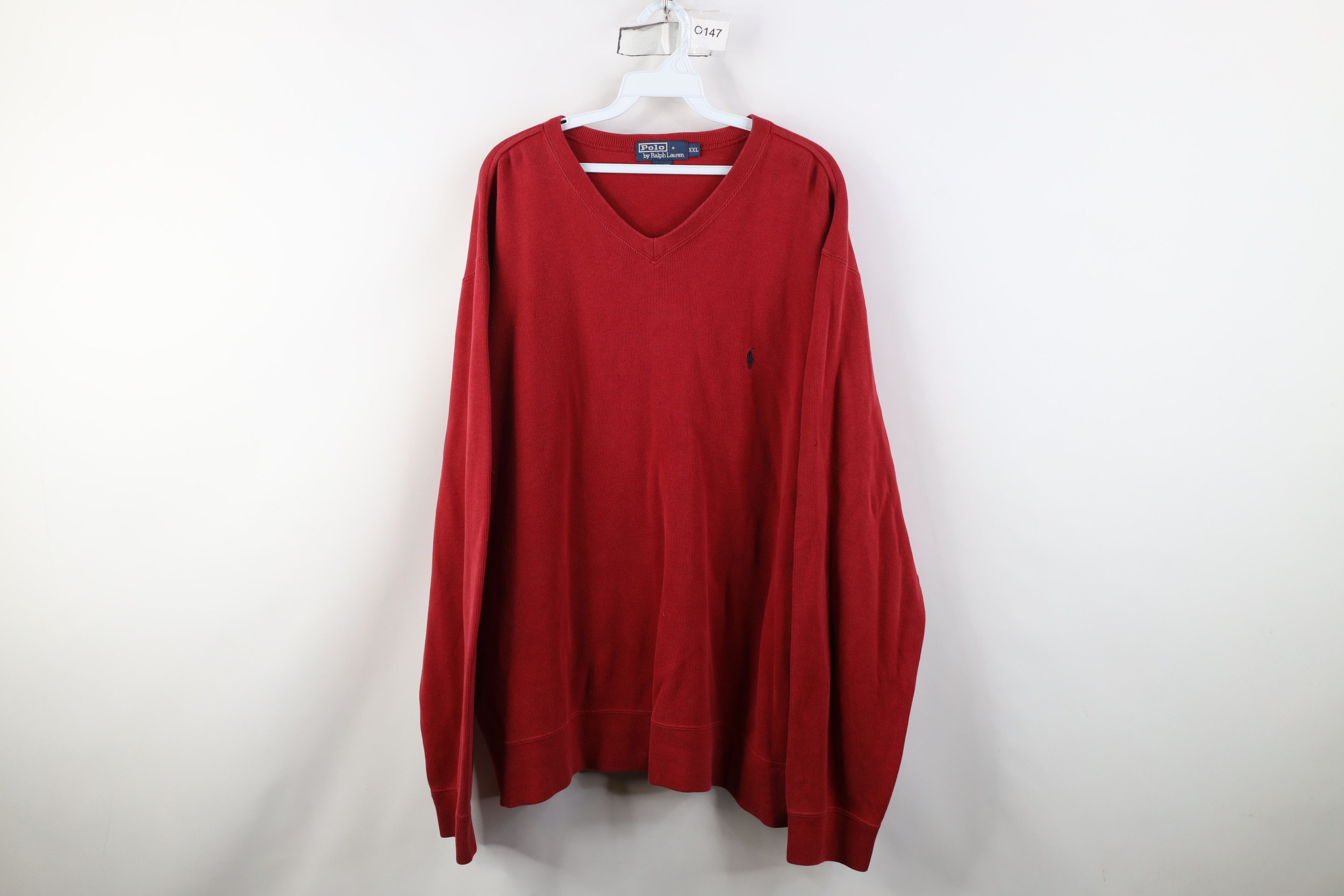 Polo Ralph Lauren Vintage 90s Ralph Lauren Cotton Ribbed Knit Sweater Size US XXL / EU 58 / 5 - 1 Thumbnail