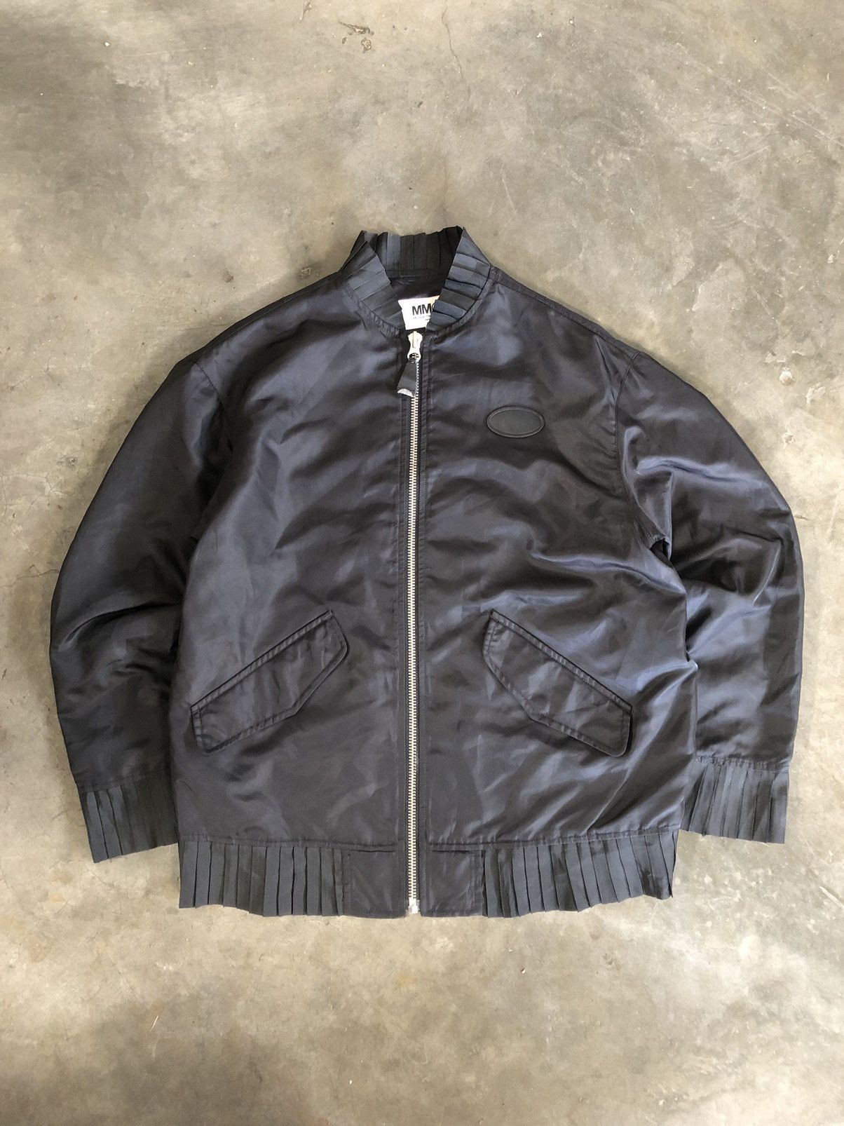 image of Archival Clothing Maison Margiela Light Bomber Jacket in Black, Women's (Size Medium)