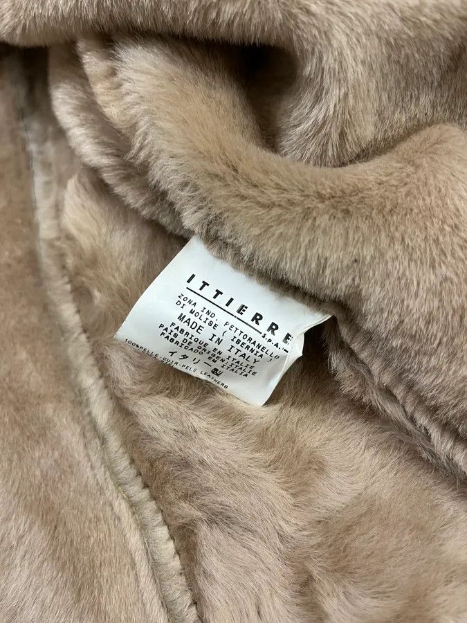 Dolce & Gabbana 2000s Dolce & Gabbana Beige Fur Collar Camel Leather Jacket Size M / US 6-8 / IT 42-44 - 10 Thumbnail