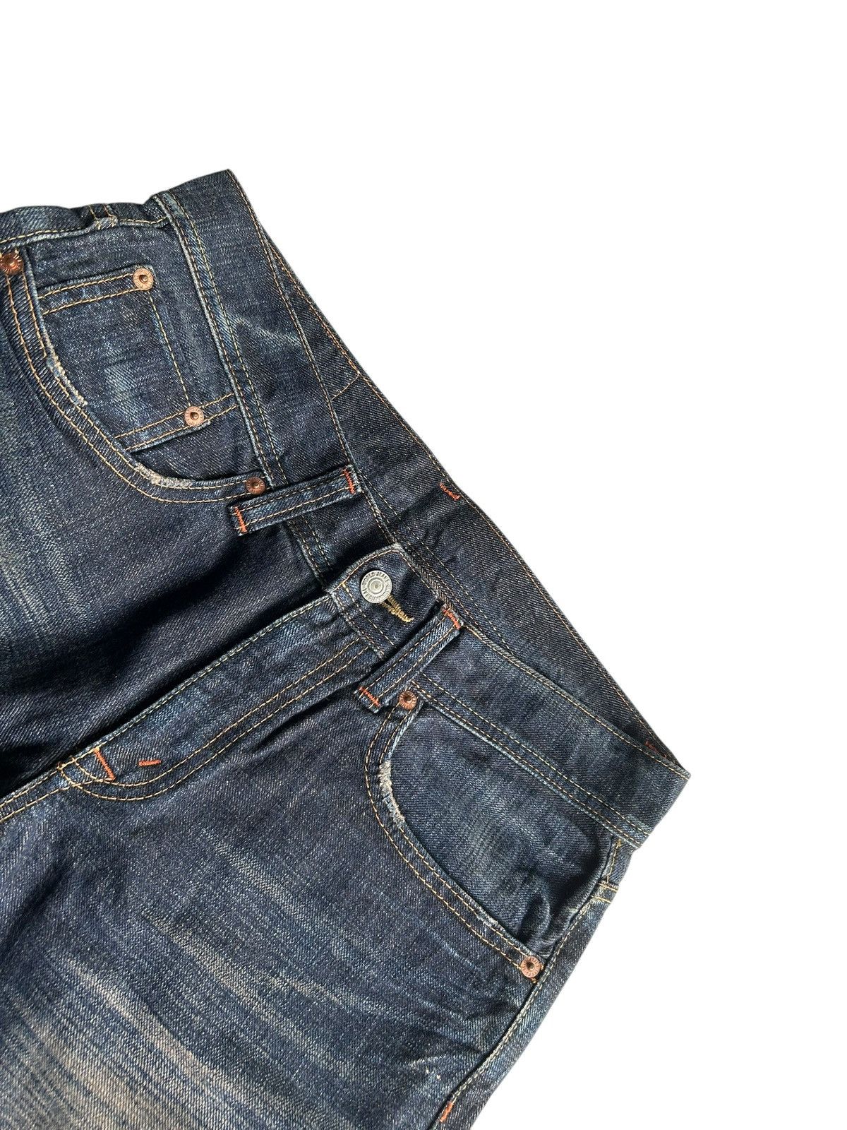 Japanese Brand × Kapital × Vintage Flare GLHEART Rusty limited Edition Denim Jeans Size US 30 / EU 46 - 9 Thumbnail
