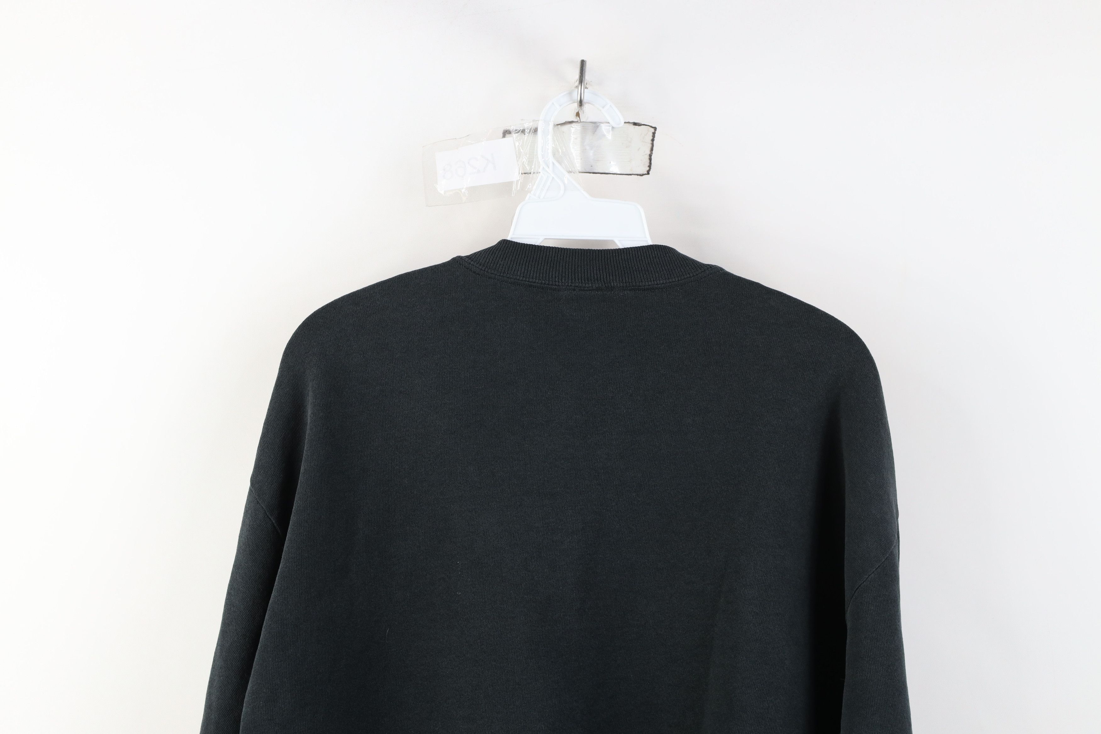 Vintage Vintage 90s Streetwear Blank Crewneck Sweatshirt Black USA Size US L / EU 52-54 / 3 - 12 Thumbnail