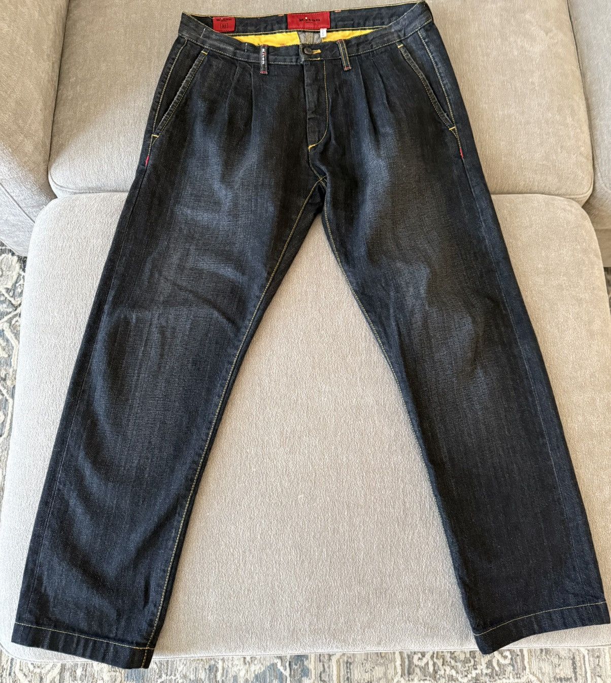 Kiton Kiton Napoli Dark Indigo Jeans – Size 33 – Made in Italy Size US 33 - 1 Thumbnail
