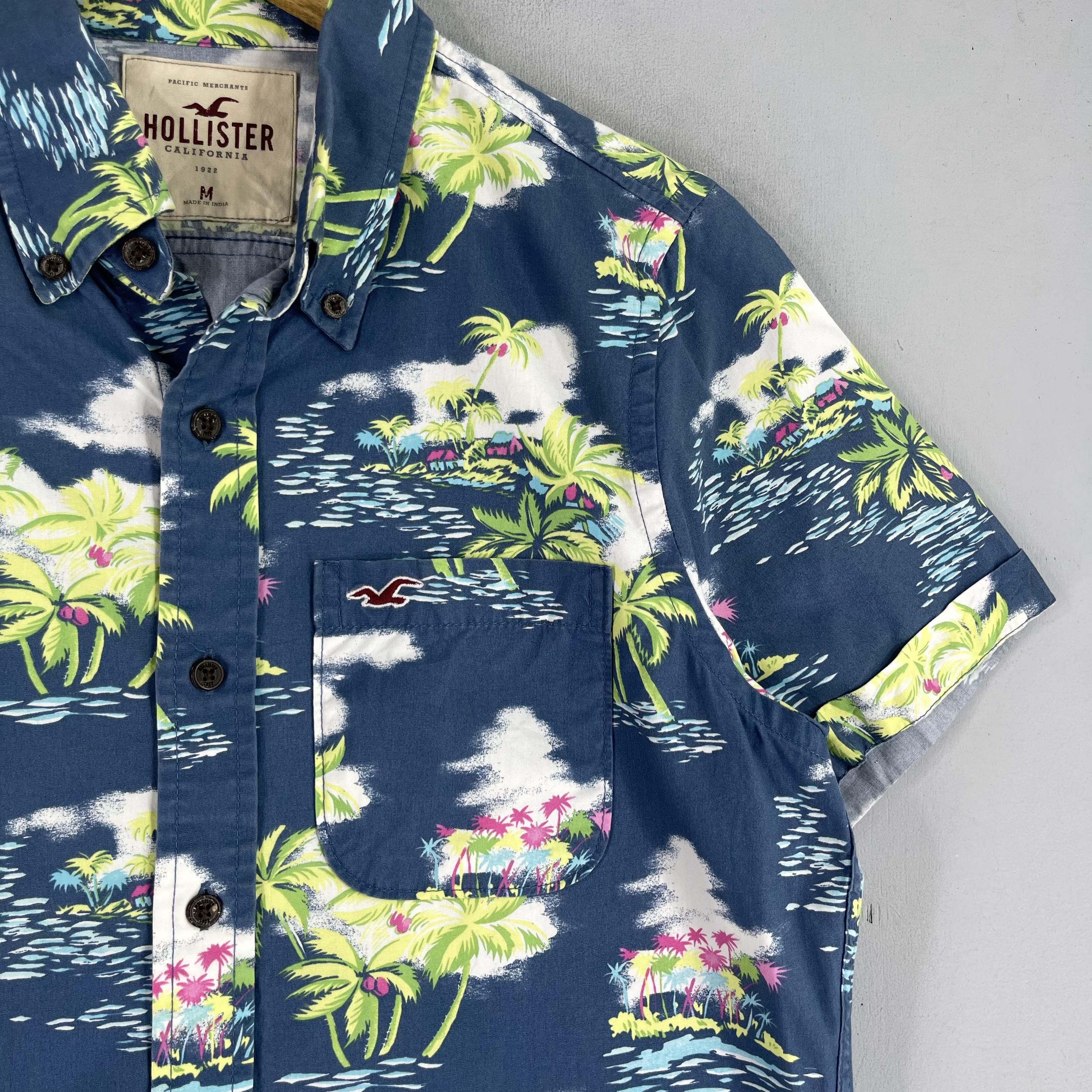 Japanese Brand Vintage HOLLYSTER Aloha Tropical Coconut Tree Hawaii Shirt Size US M / EU 48-50 / 2 - 3 Thumbnail
