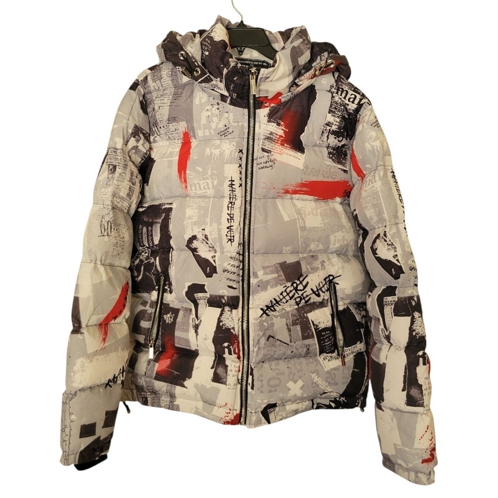Maniere De Vior Maniere De Voir Puffer Men Jacket W/ Removable Hood Size XL Size US XL / EU 56 / 4 - 1 Thumbnail