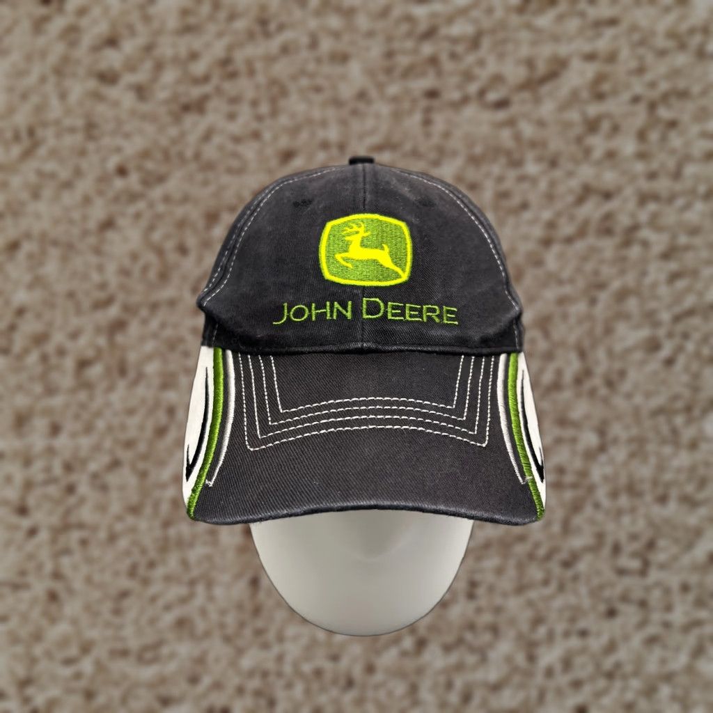 John Deere Herren Mütze – Verstellbarer Snapback, Mit Logo, Baumwolle/Polyester, Einheitsgröße