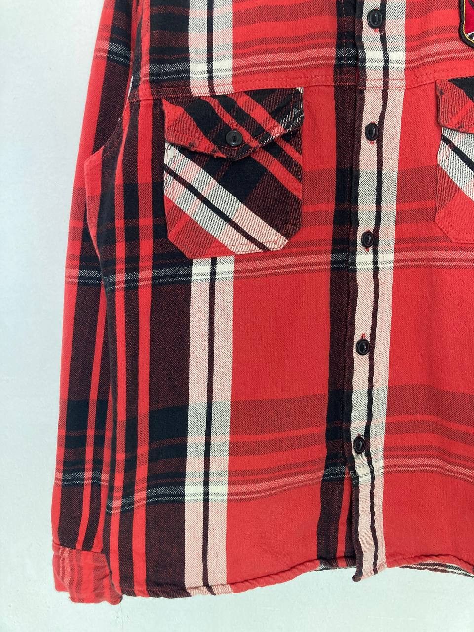 Avirex Avirex Embroidered Plaid Flannel Size US L / EU 52-54 / 3 - 4 Thumbnail