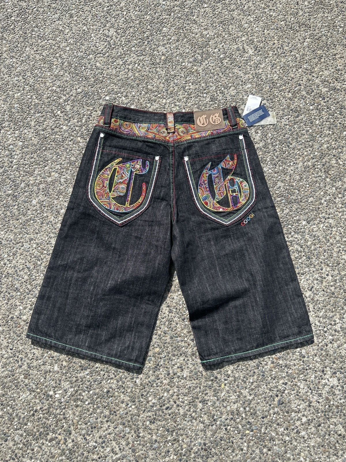 image of Coogi Denim Shorts in Black, Men's (Size 34)