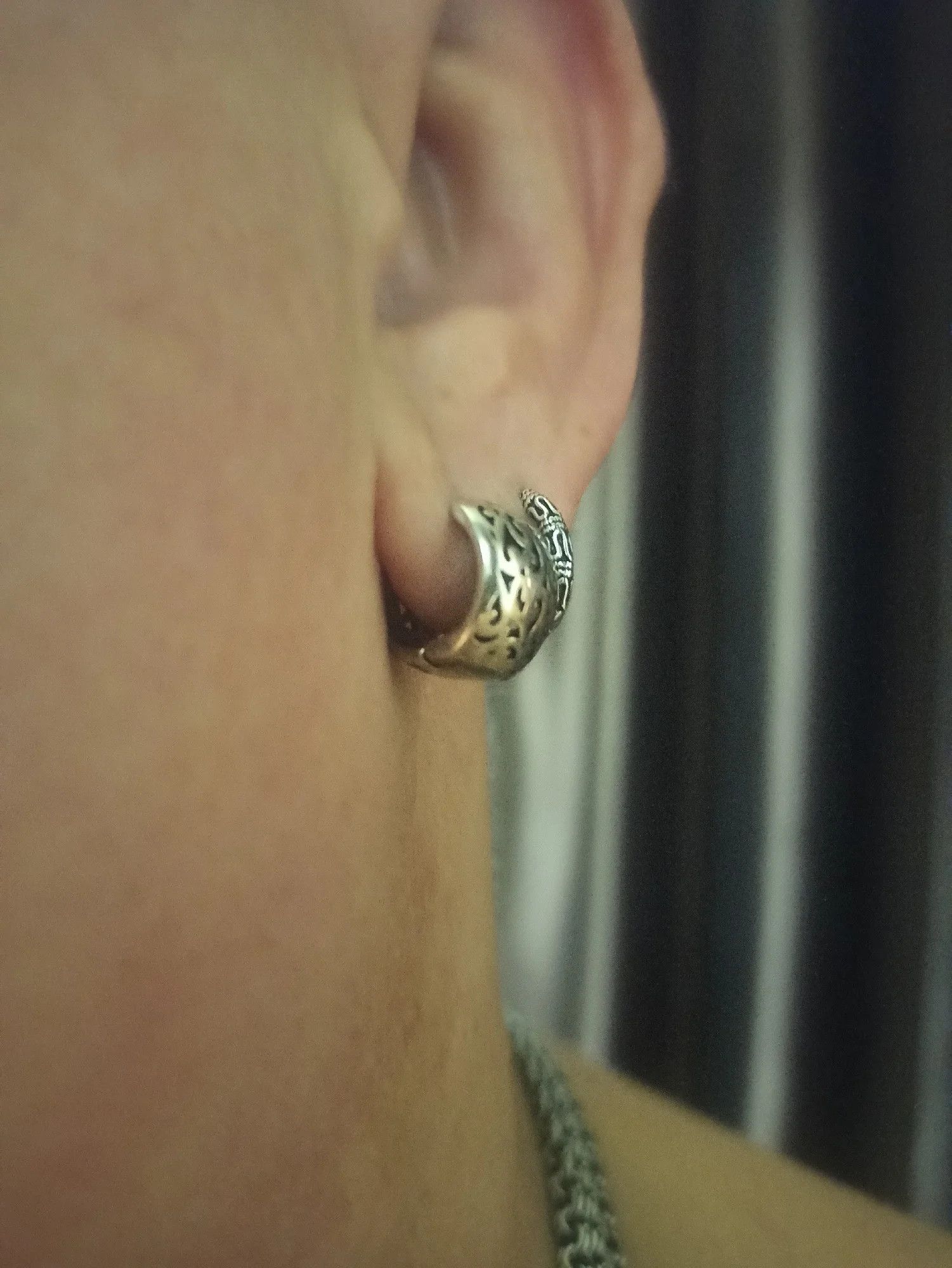 Sterling Silver 925 Sterling Silver Trendy Simple Retro Earrings Size ONE SIZE - 7 Thumbnail