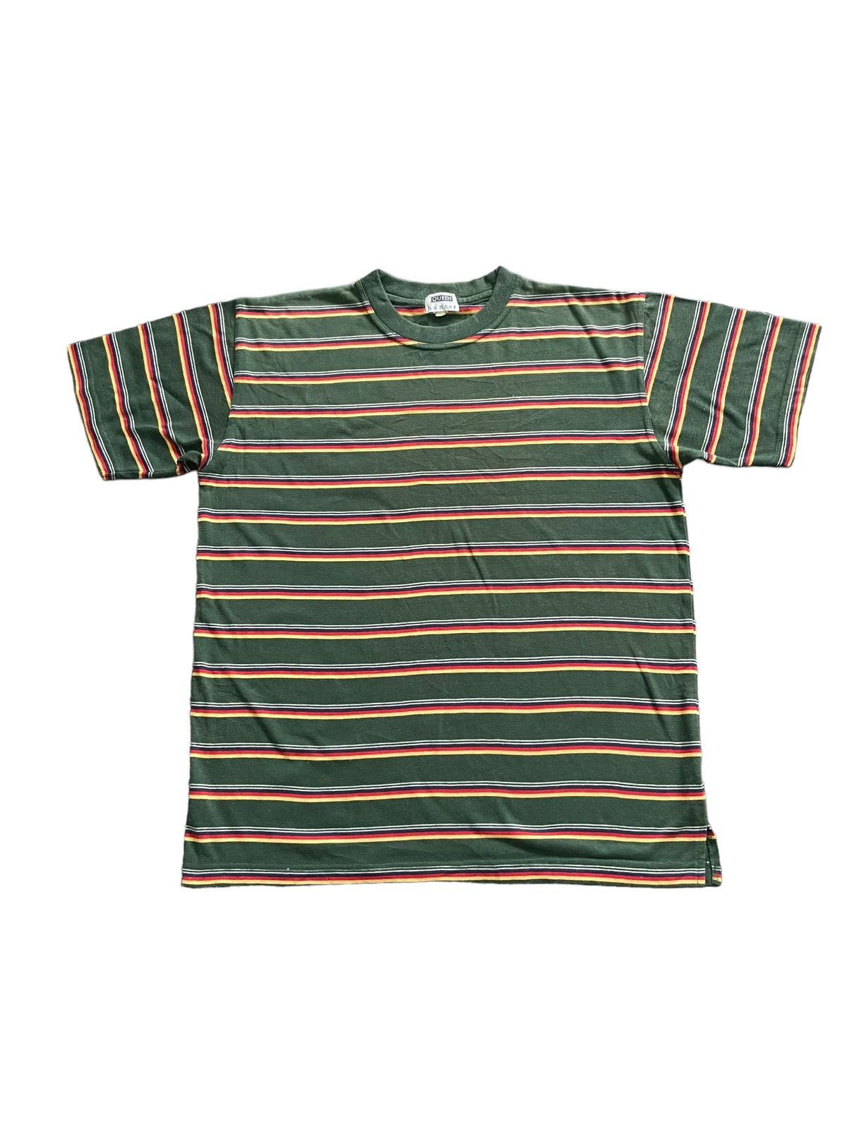 Japanese Brand Queen Hunter Stripes Tshirt Size US L / EU 52-54 / 3 - 1 Thumbnail