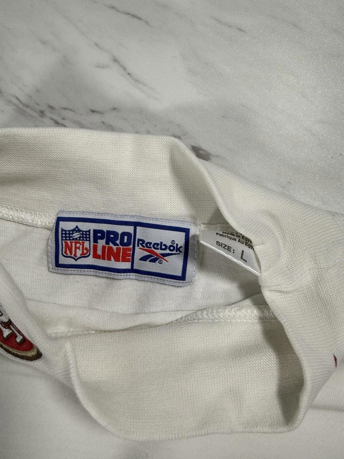 Other Vintage 49ers Reebok Mock Neck Long Sleeve NFL Pro Line #8 Size ONE SIZE - 3 Thumbnail