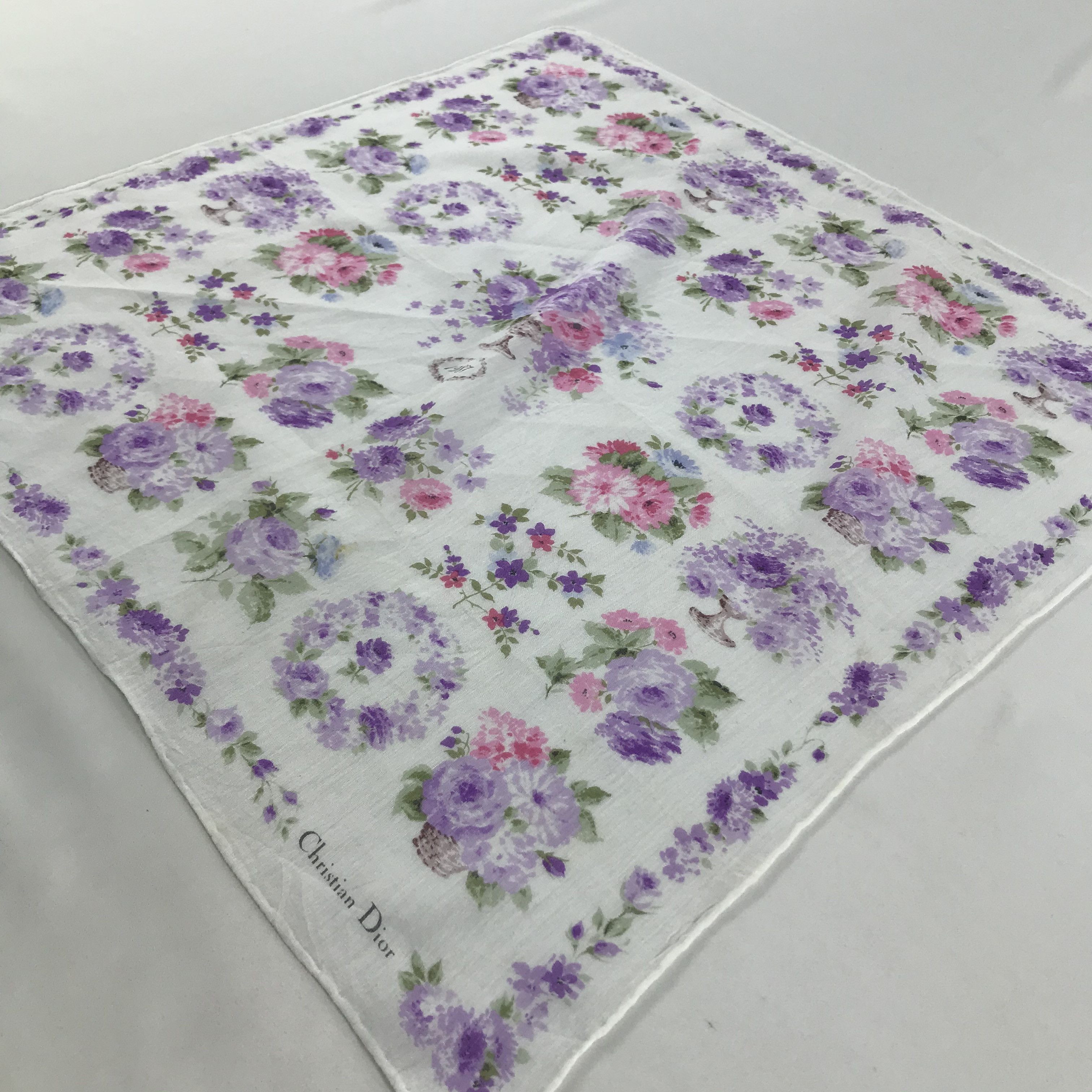 Vintage Christian Dior Bandana/ Handkerchief / Neckerchief Size ONE SIZE - 4 Thumbnail