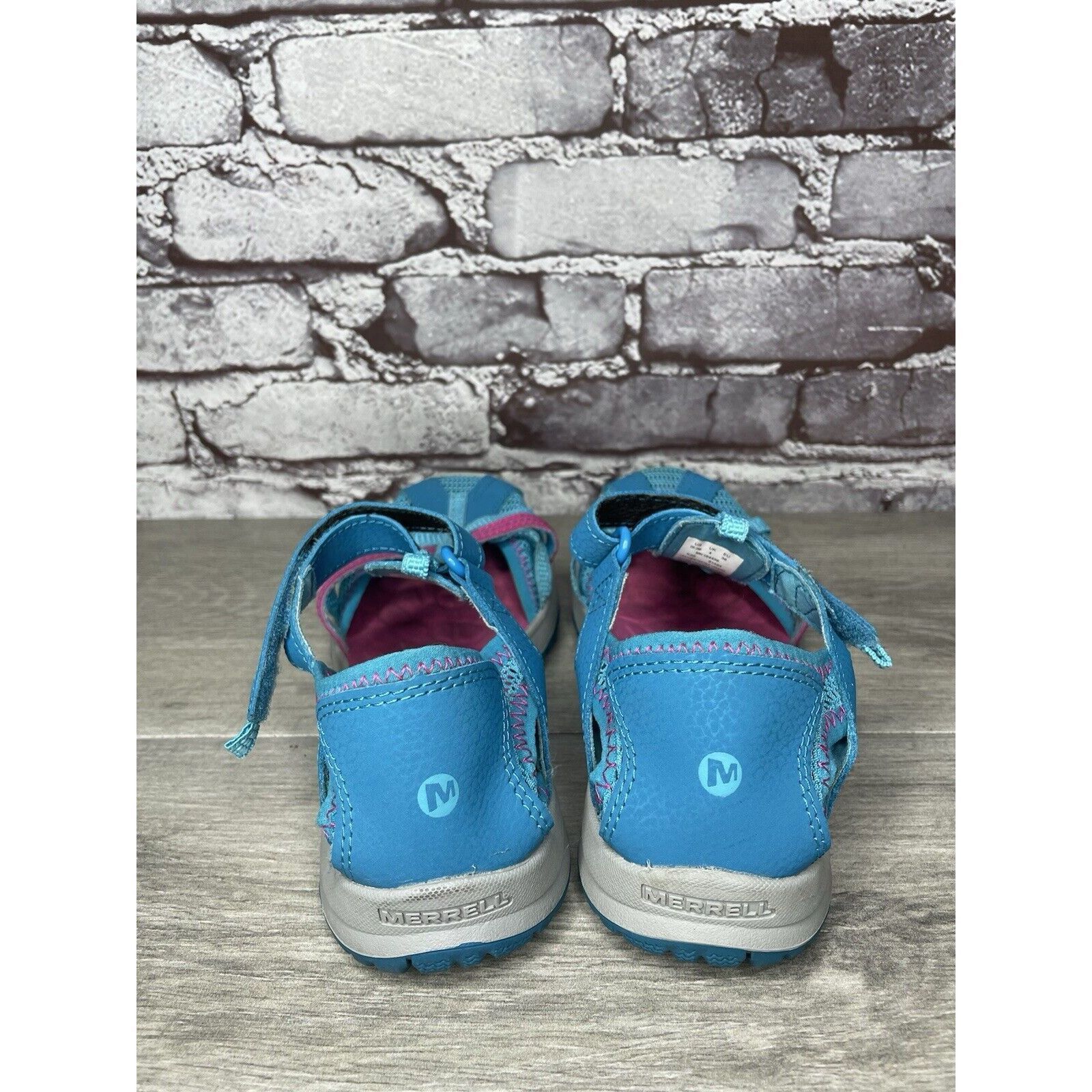 Merrell Merrellb61594 Blue Textile Synthetic Mesh Maryjane Strap Sho Size US 5 / IT 35 - 8 Thumbnail