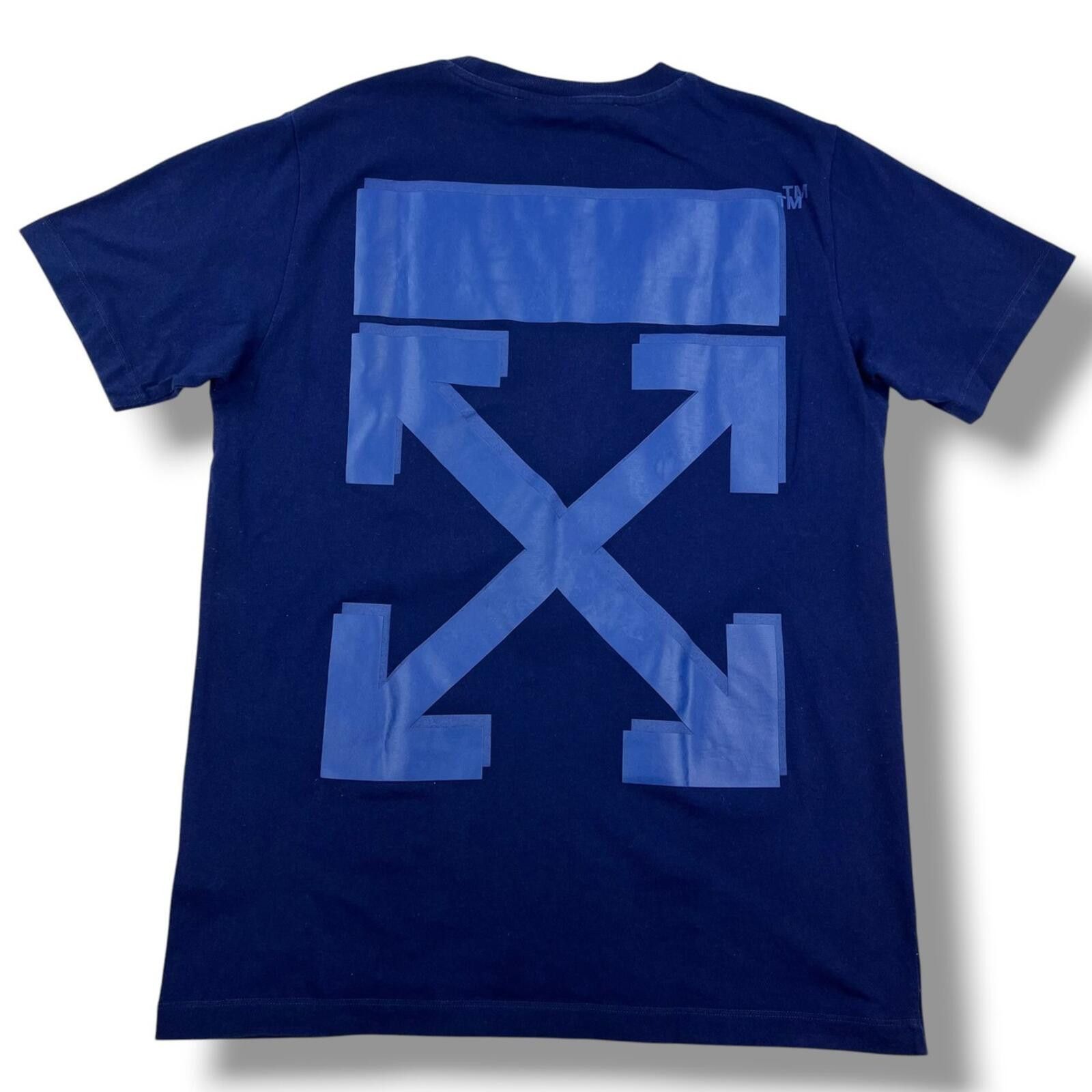 Off-White Off-White Rubber Arrows Blue T Shirt Size US M / EU 48-50 / 2 - 2 Thumbnail