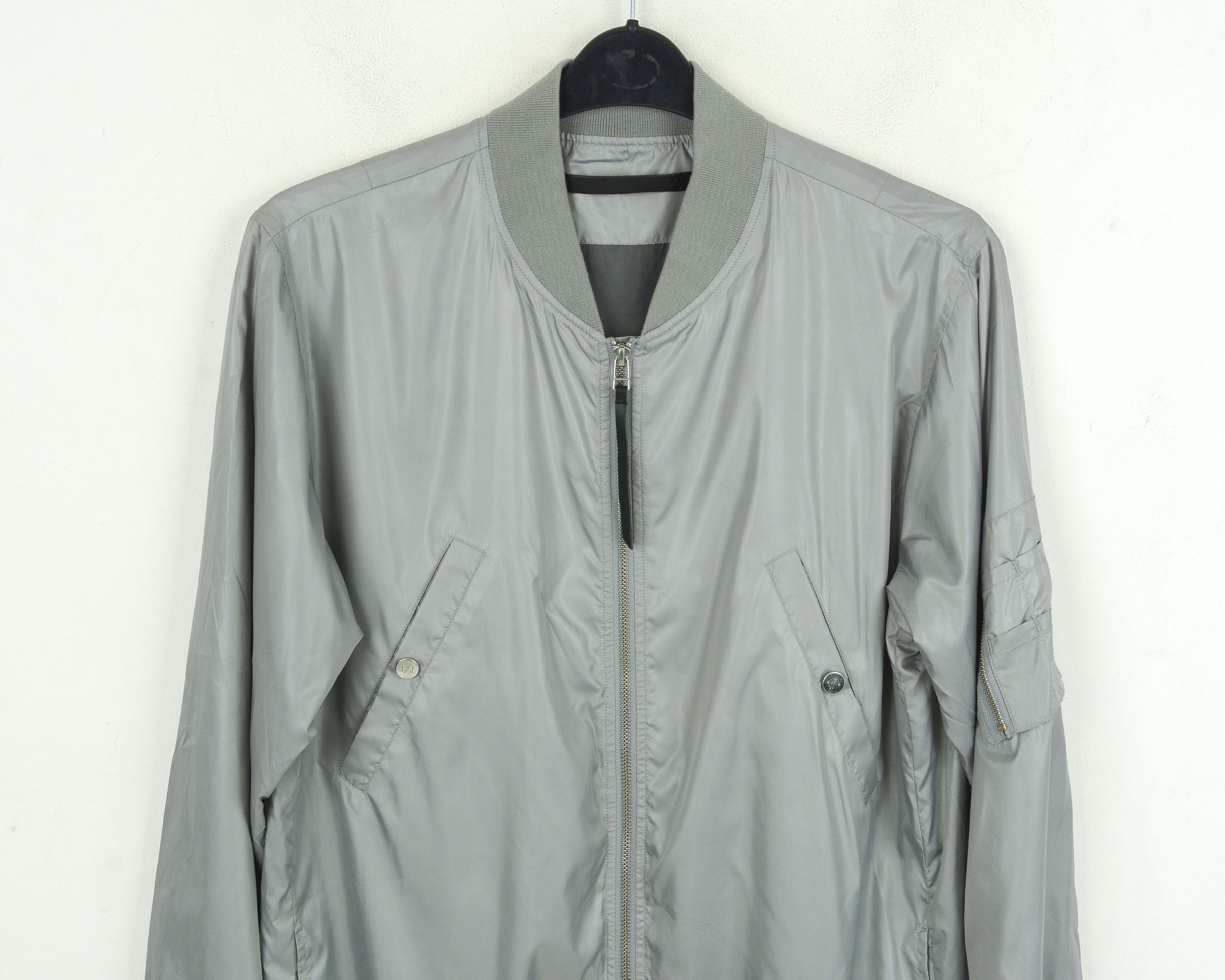 Tiger of Sweden Windbreaker M Bomber Jacket Grey Nylon Zip Coat Aviator Size US M / EU 48-50 / 2 - 2 Thumbnail