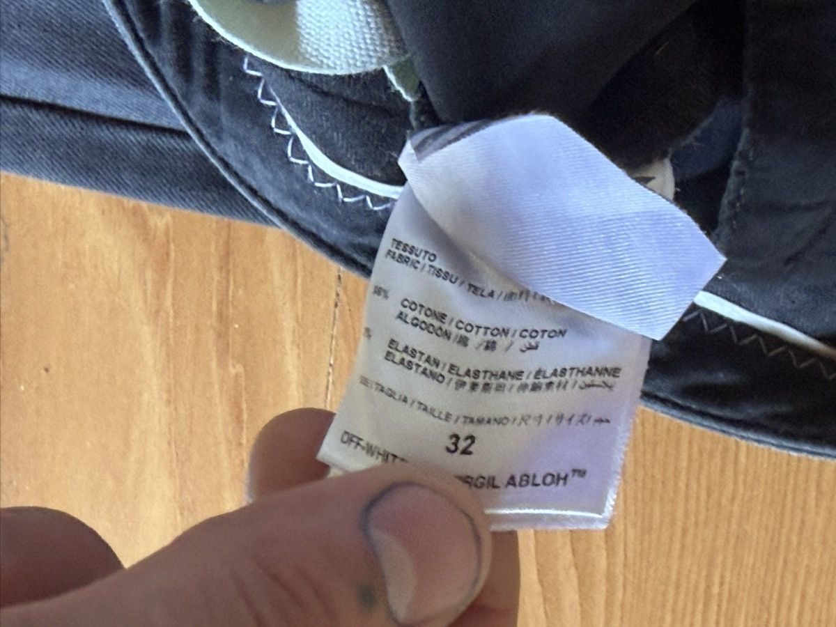 Off-White Off white trousers with embroidered motif Size US 32 / EU 48 - 5 Thumbnail